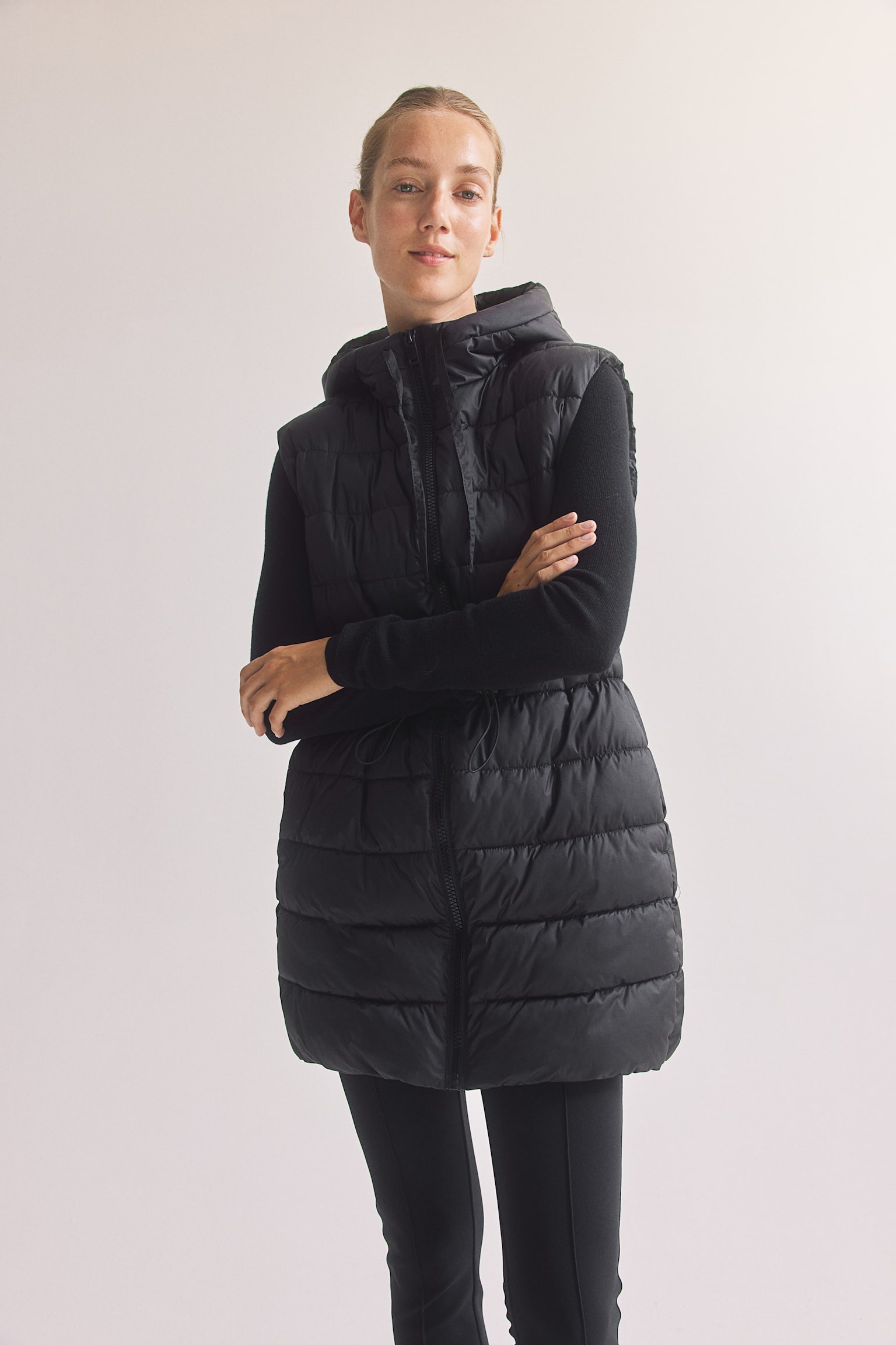 MAMA Before & After Babywearing puffer gilet - Black - 7