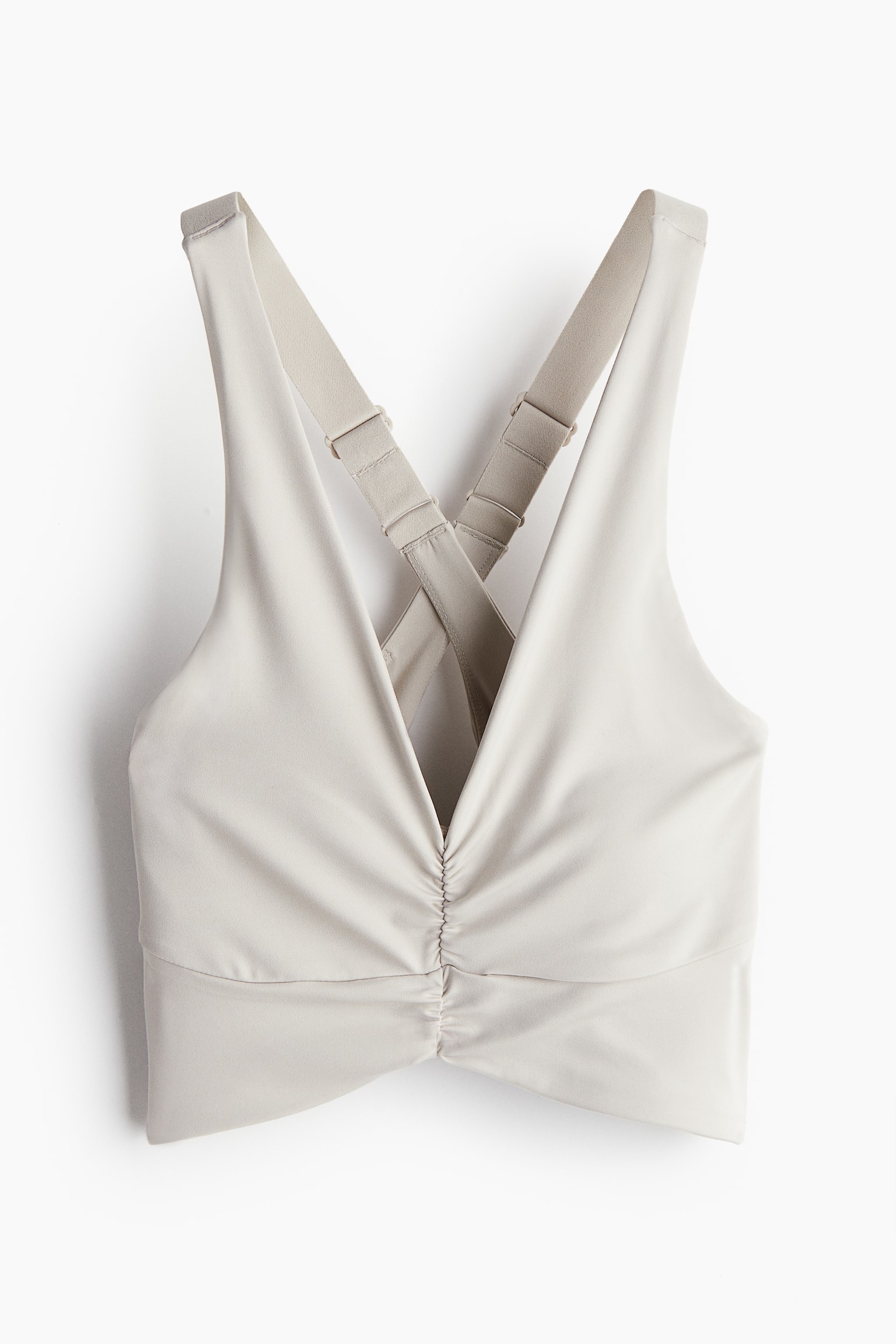 Спортивное бра SoftMove™, лёгкая поддержка — H&M, цвет: Светлый бежевый — фото 1