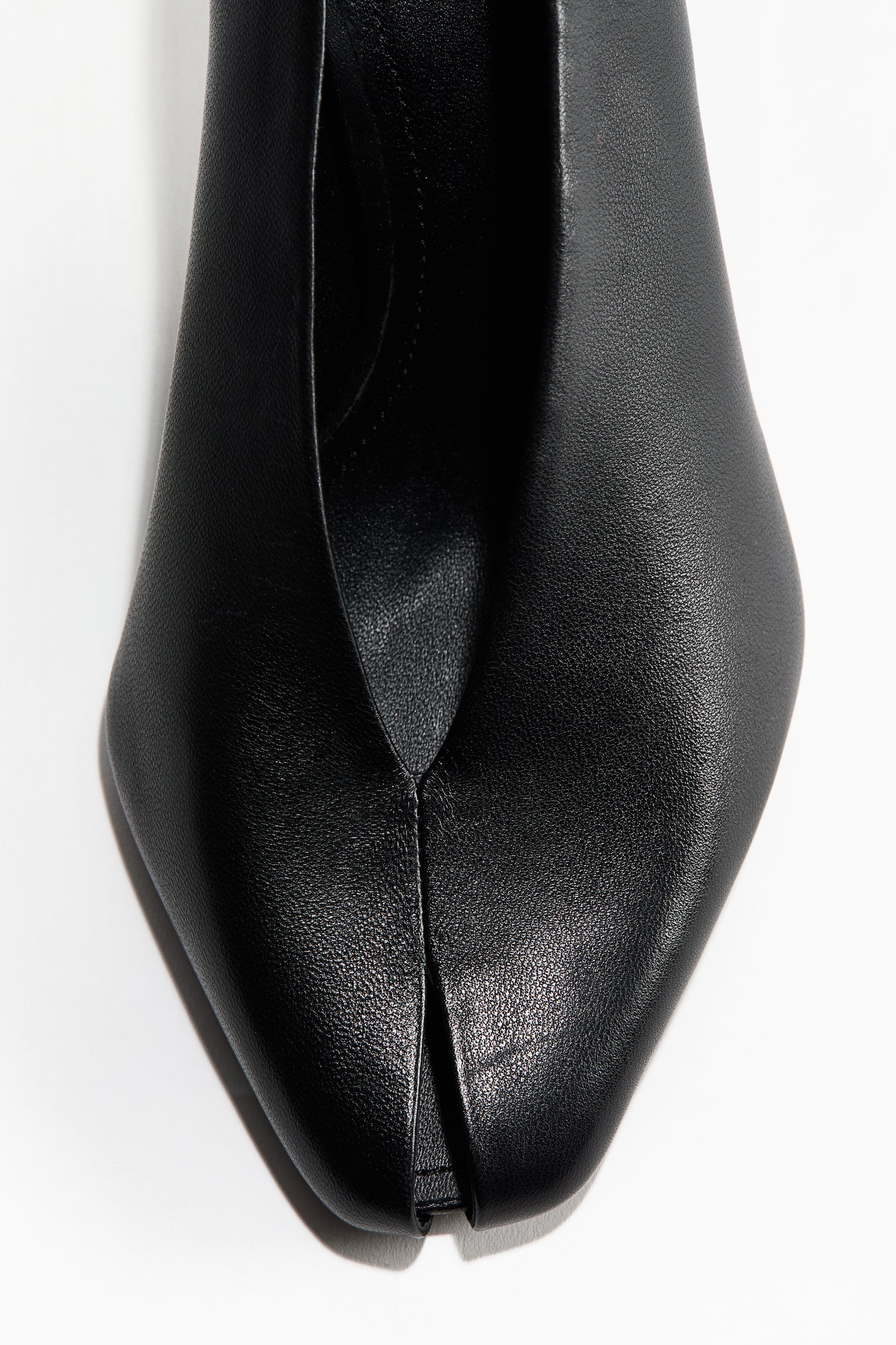 Leather court shoes - Black - 5