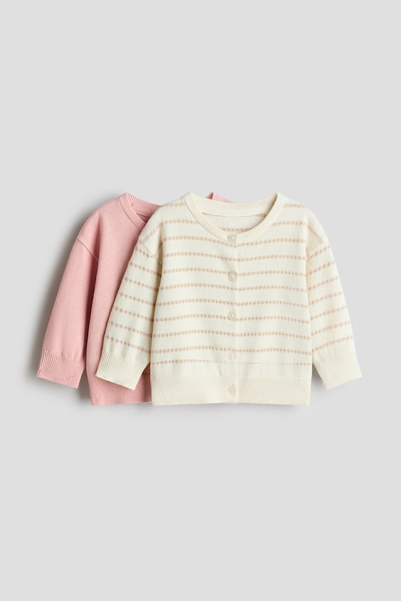 Детские кардиганы H&M 2-Pack Cotton Cardigans