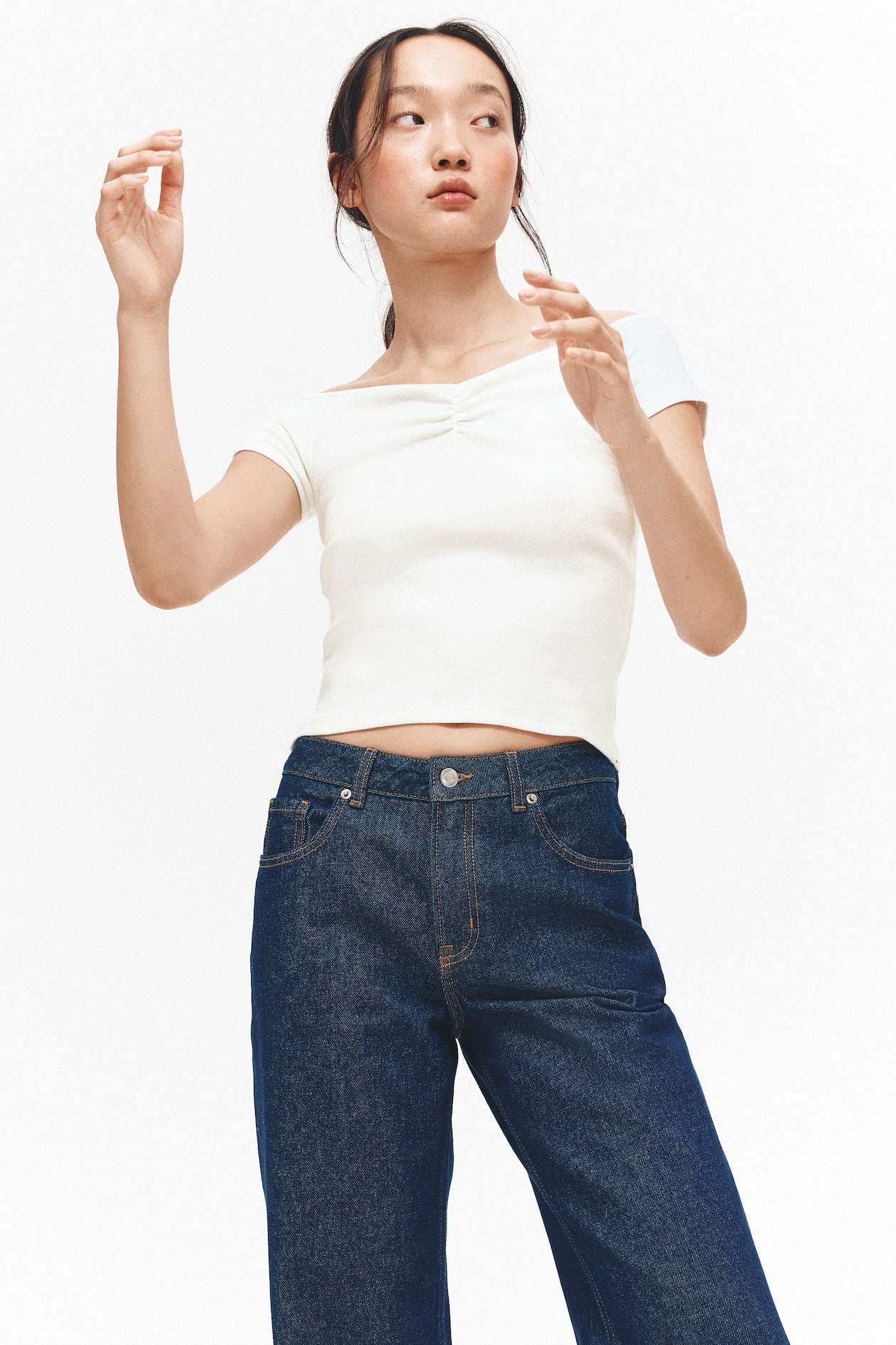 Ribbed Boat-Neck Top - image 3