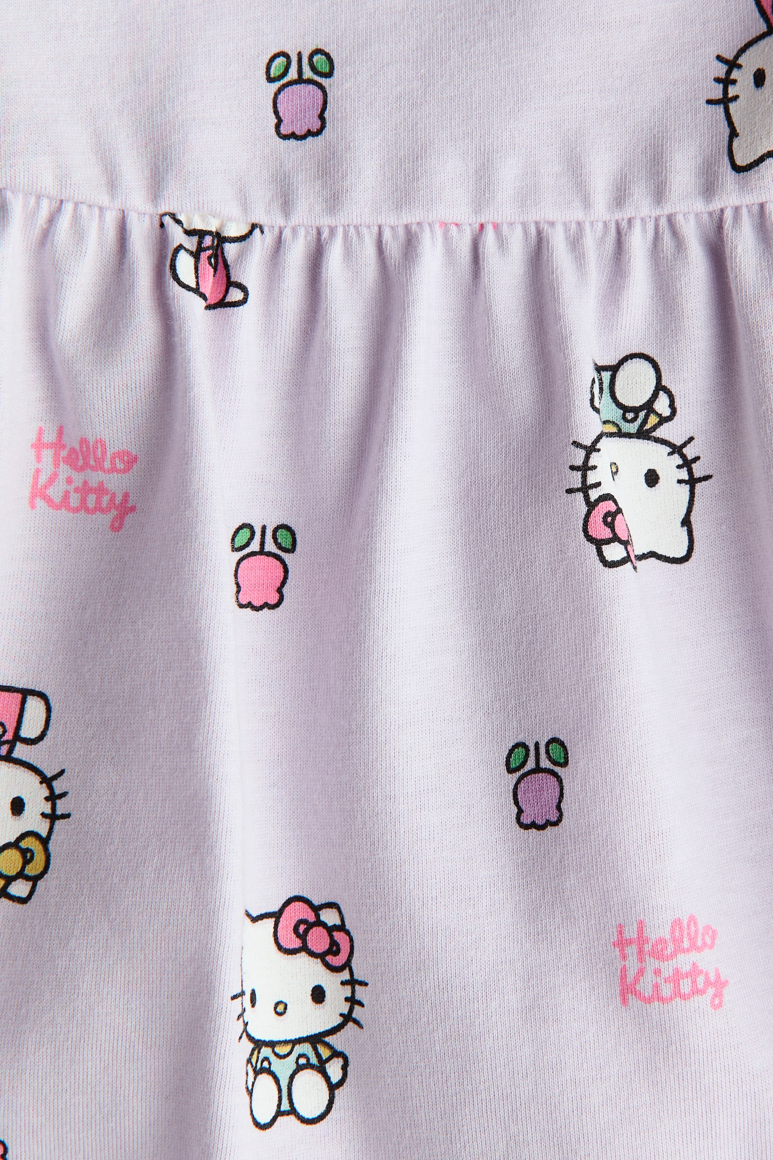 Printed cotton dress - Light purple/Hello Kitty/Light pink/Minnie Mouse - 2