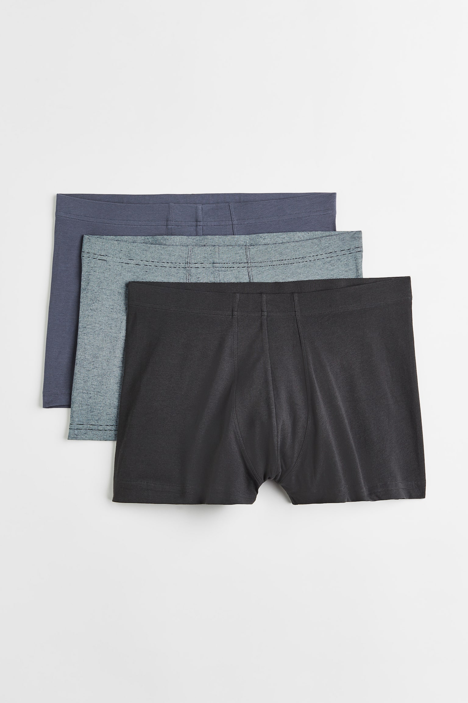 3-pack Short Boxer Shorts - Black/purple - 1