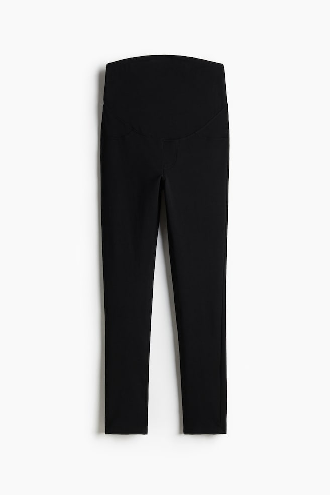 MAMA Tricot jegging - Zwart - 1