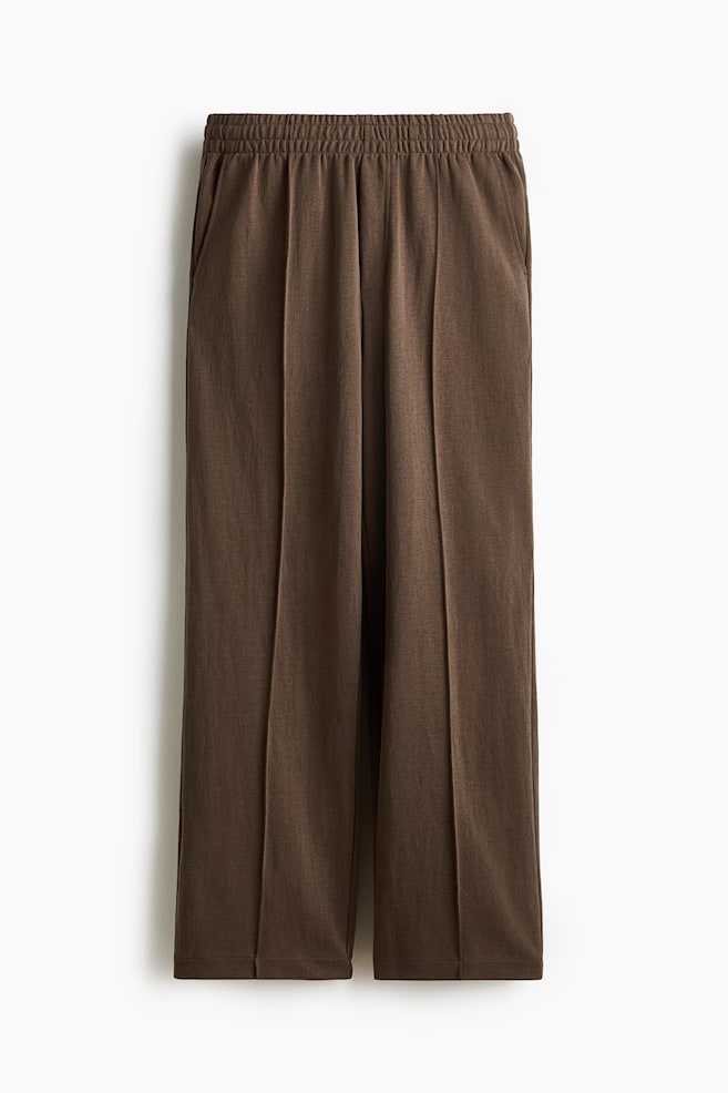 Relaxed-Fit Interlock Joggers - Dark taupe/Dark gray - 1