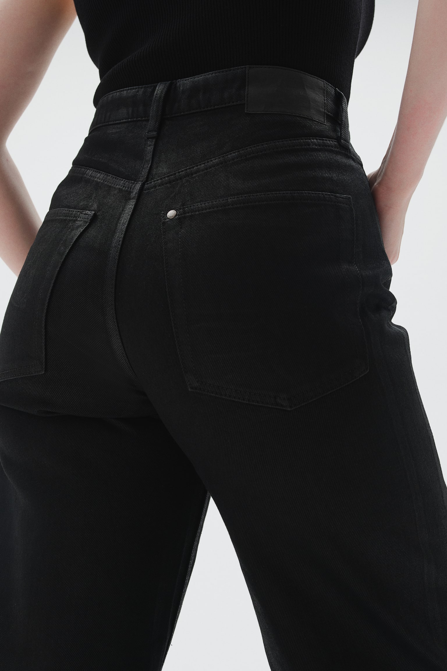 Curvy Fit Wide Ultra High Jeans - Black/Light denim blue/Dark denim blue/Grey/Black - 6