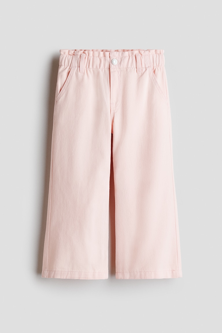 Wide Leg Farmerke s nabranim strukom