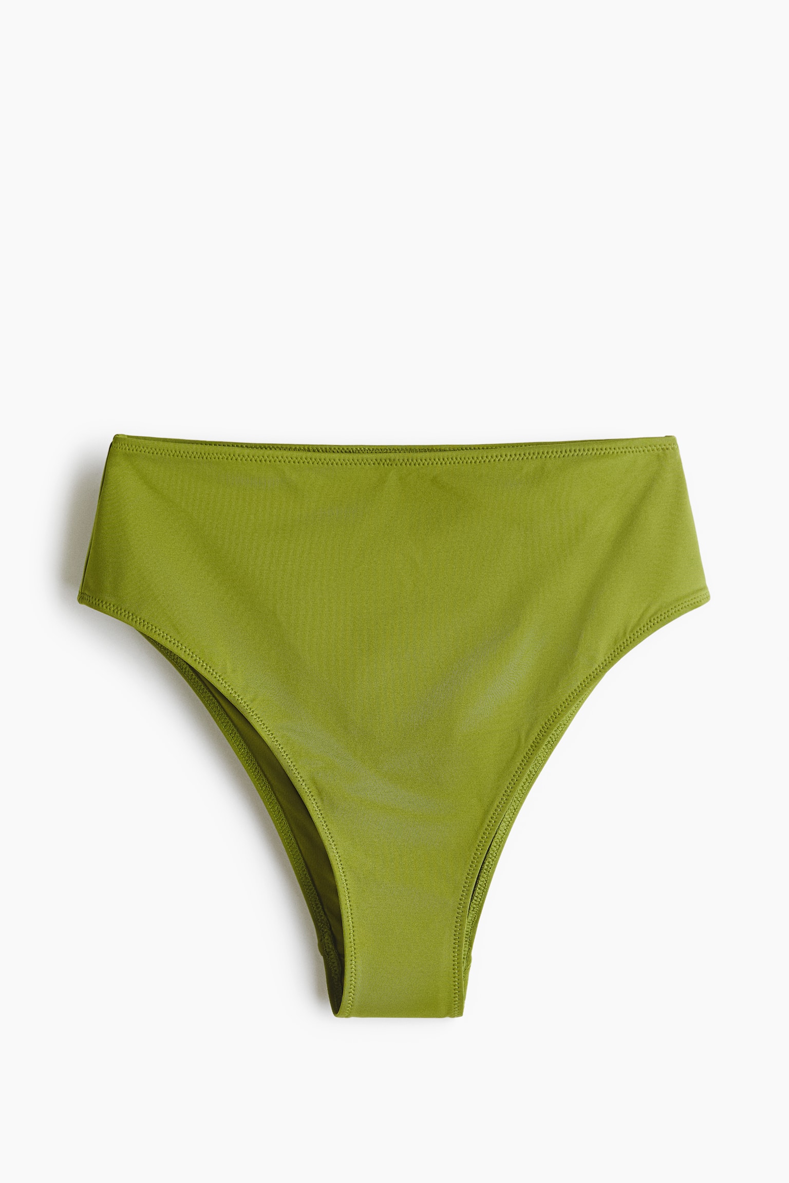 High Waist Cheeky Bikini bottoms - Olive green/Dark brown/Powder pink/Paisley pattern/Burgundy/Cream/Navy blue/Light yellow/Black/White/White/Blue - 2