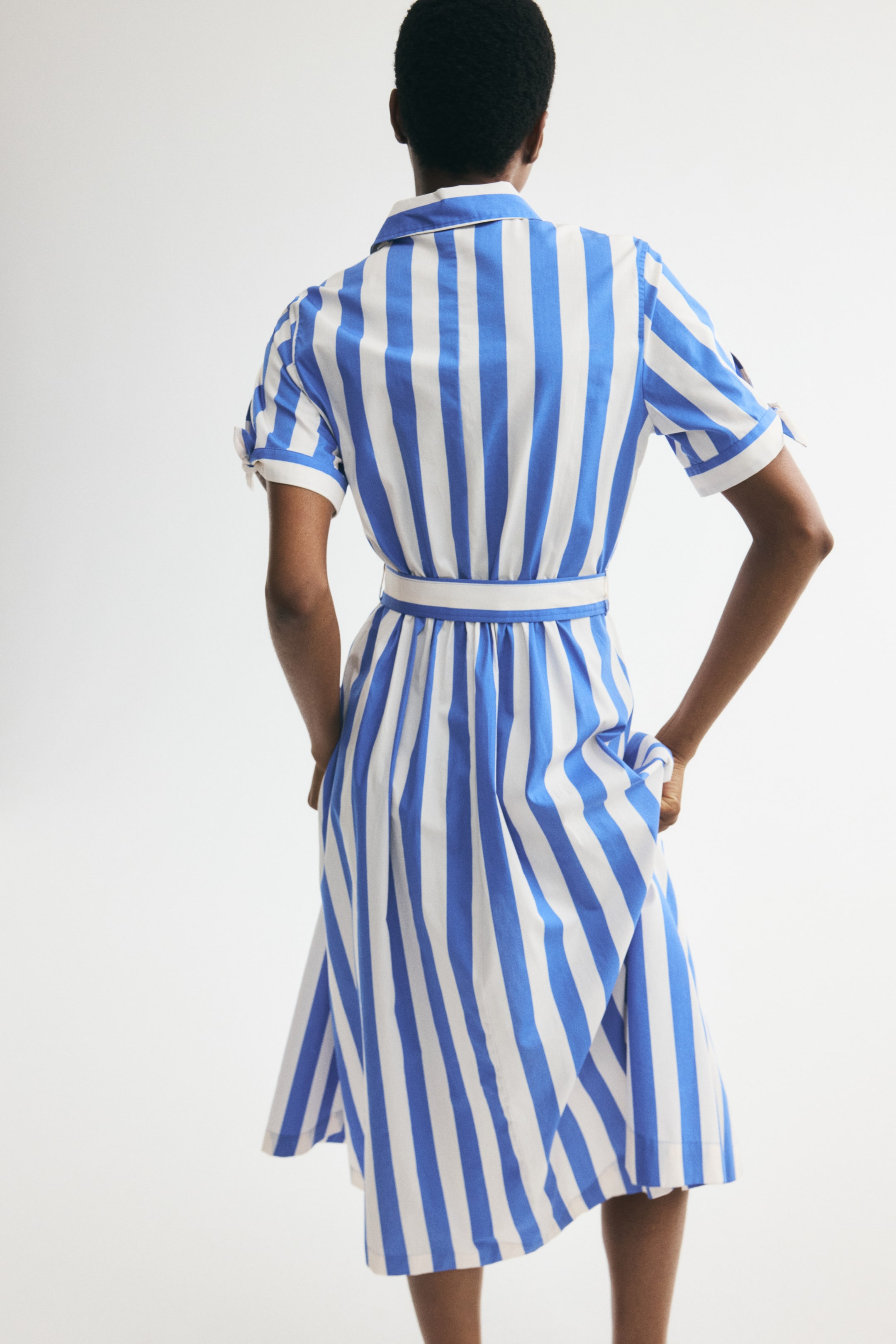 Short-Sleeved Shirt Dress