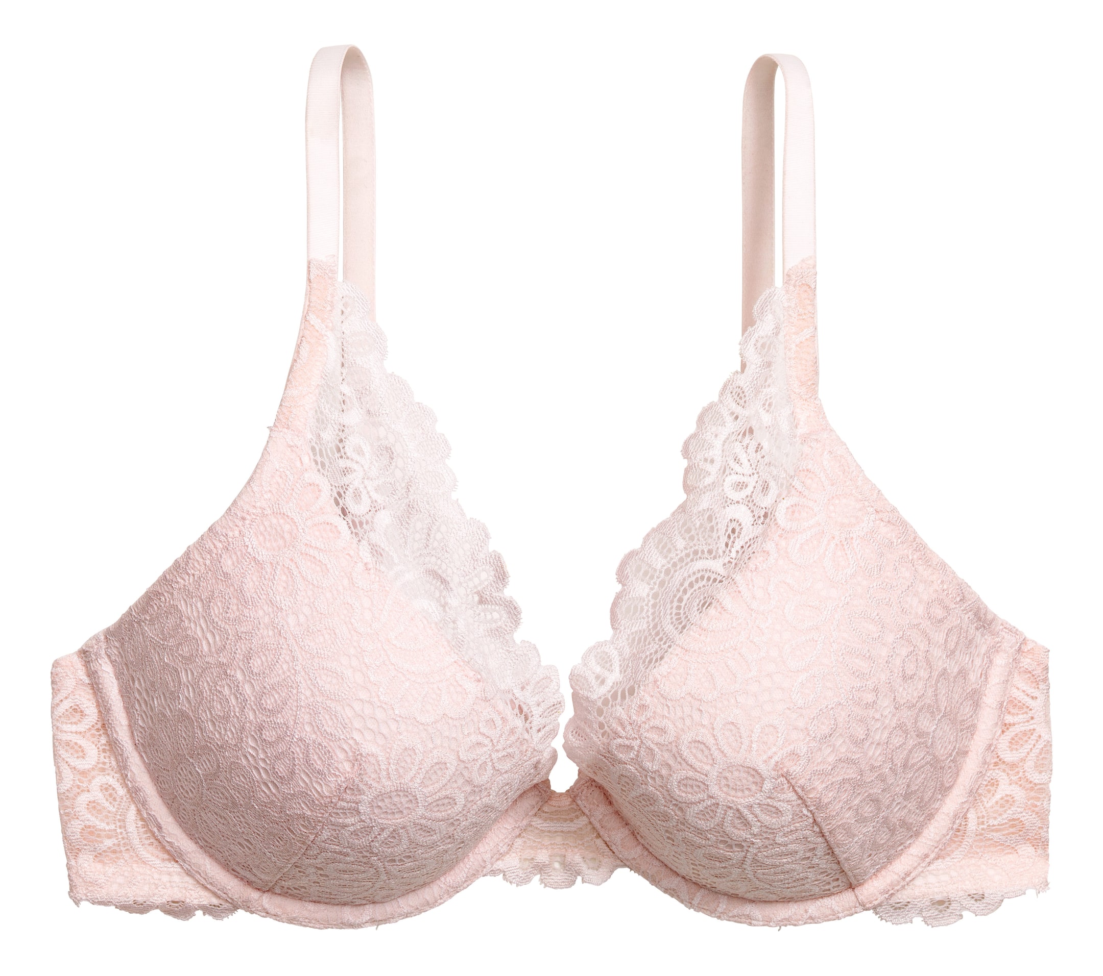 View larger image: Lace push-up bra - Light pink - Ladies | H&M GB 1
