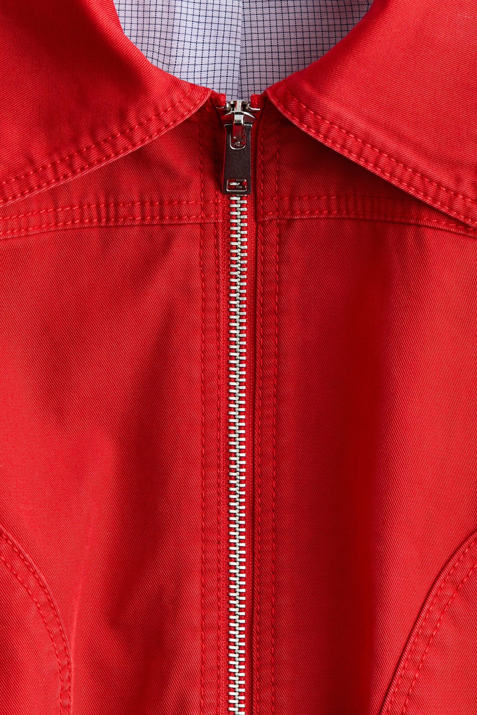 Cotton twill jacket - Red - 7