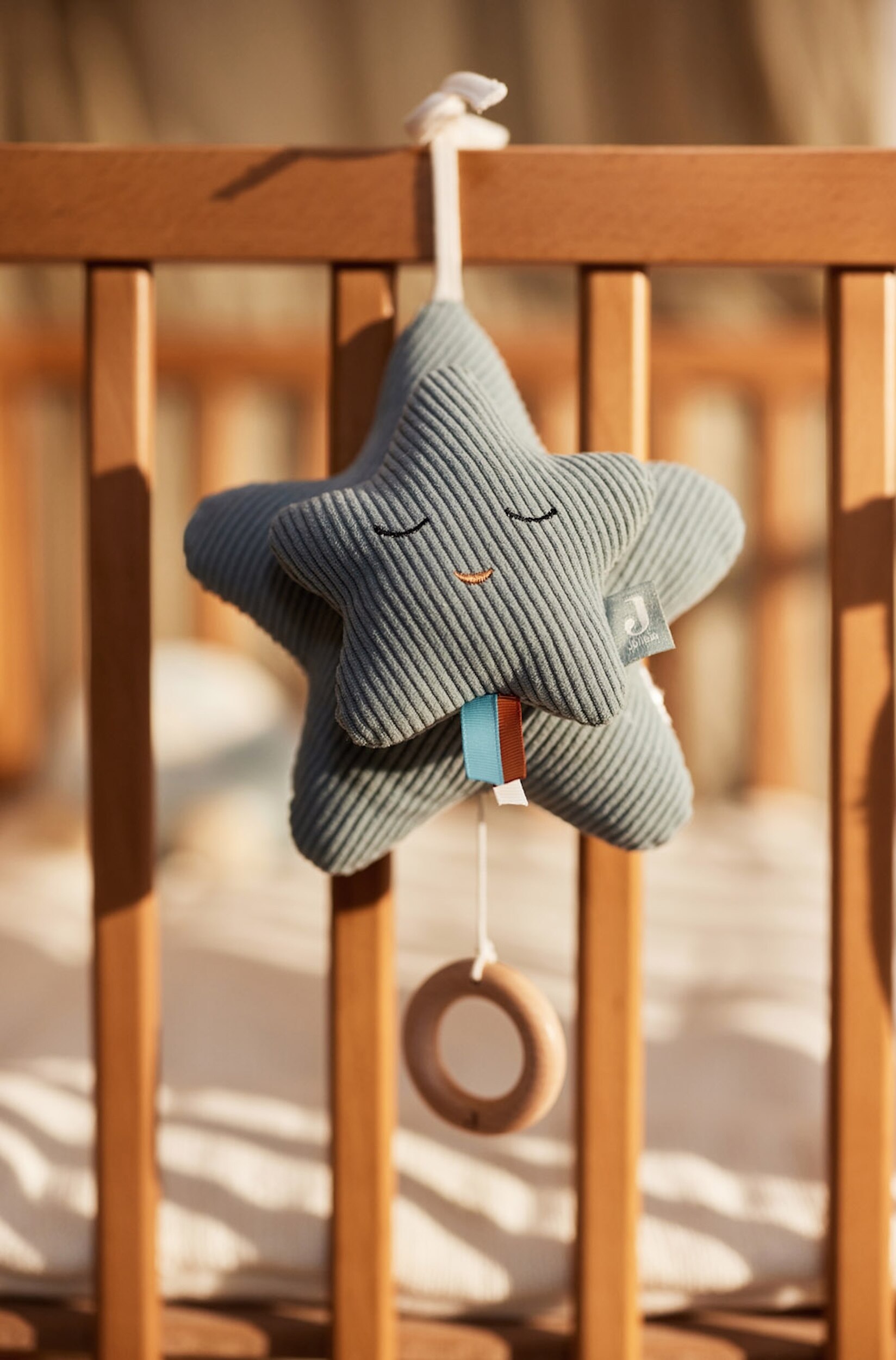 Star Set - Peluche Musicale & Attache Sucette - Sea Green/Wild Rose/Biscuit