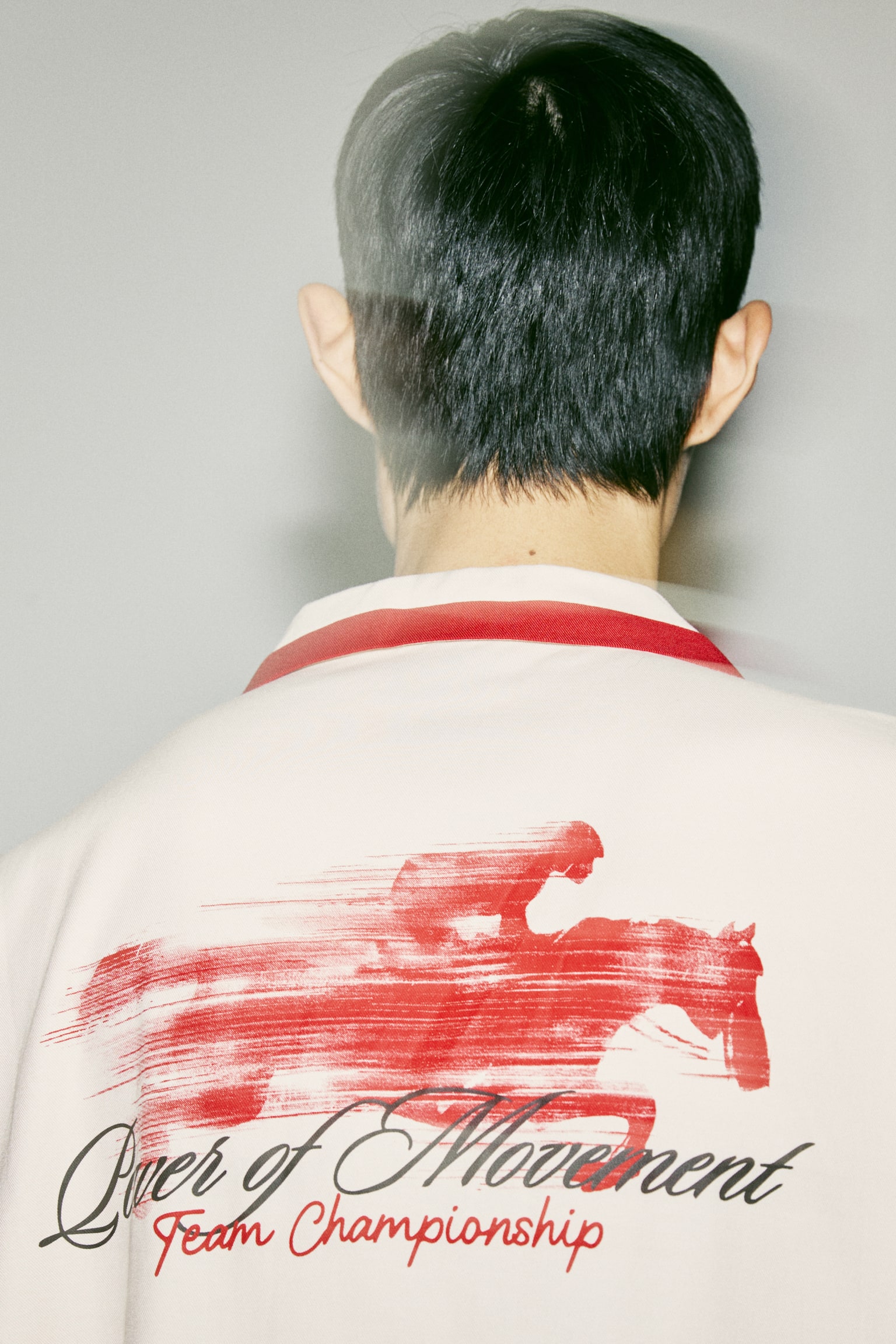 Áo sơ mi cổ hai ve in hình Loose Fit - Màu be nhạt/Always Powerful/Màu đen/Unity/Màu đỏ/Hoa văn - 8