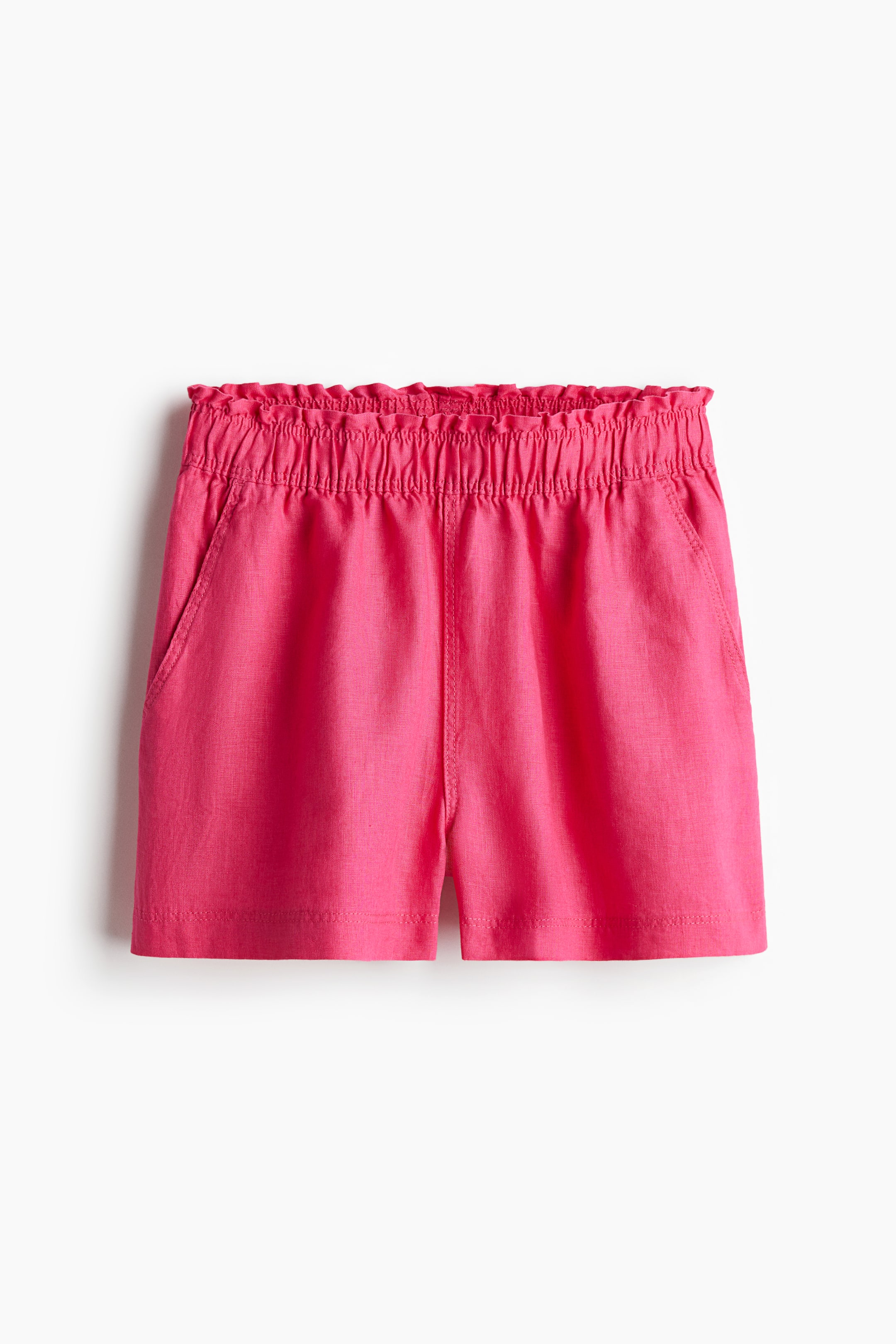 View larger image: Linen shorts - Cerise - Ladies | H&M 1
