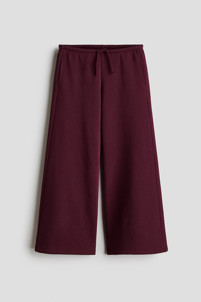 Joggers con interior peinado - Rojo oscuro/Negro/Gris pardo oscuro/Gris jaspeado claro/Rosa tenue claro/Morado tenue - 1