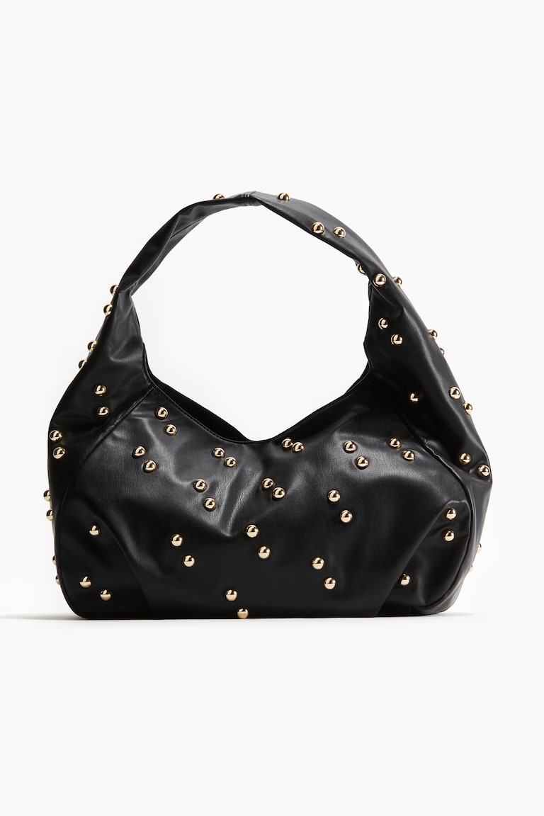 スタッズディテールショルダーバッグ - ブラック - レディース | H&M JP 