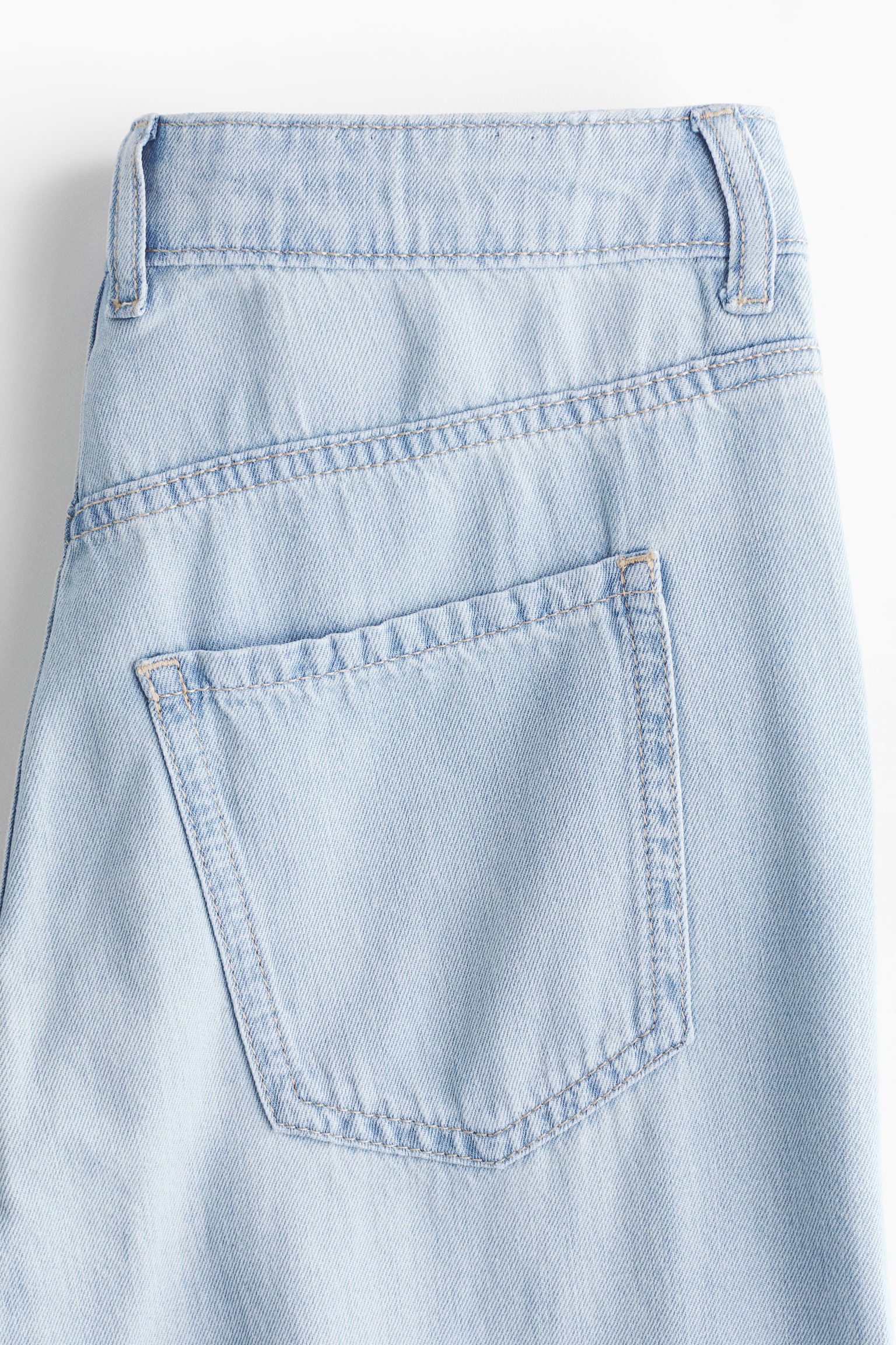 Wide Regular Waist Jeans - Ανοιχτό μπλε denim/Κρεμ/Σκούρο μπλε denim/Μπλε denim/Γκρι - 3