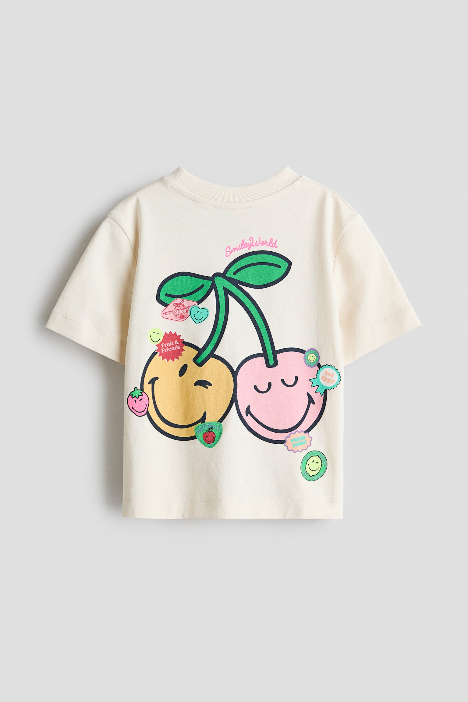 Áo thun in hình dáng rộng - Màu kem/SmileyWorld®/Màu trắng/Chuột Minnie - 3