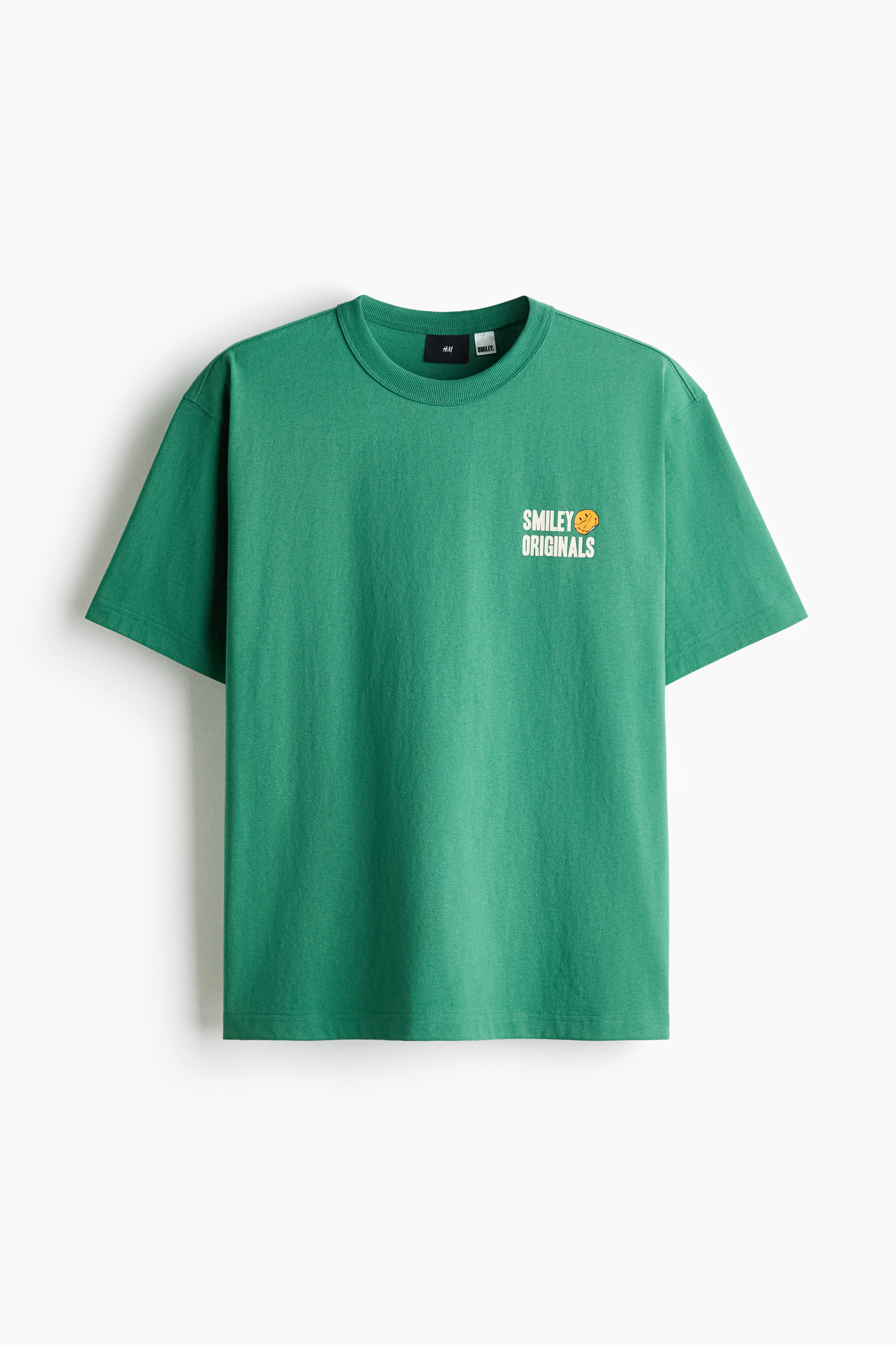Loose-Fit Printed Cotton T-Shirt - Green/Smiley® Originals/Dark brown/Smiley® Originals/Light pink/Smiley® Originals/White/Smiley® Originals