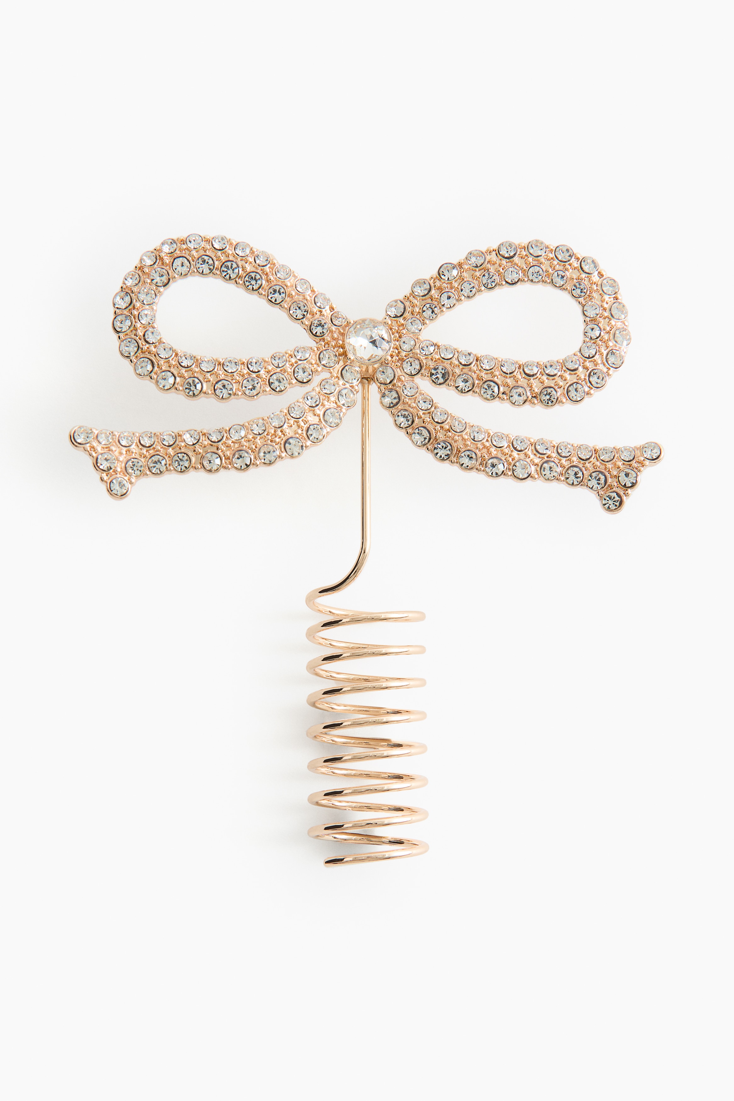 Cimier de sapin en forme de nœud - Doré/nœud