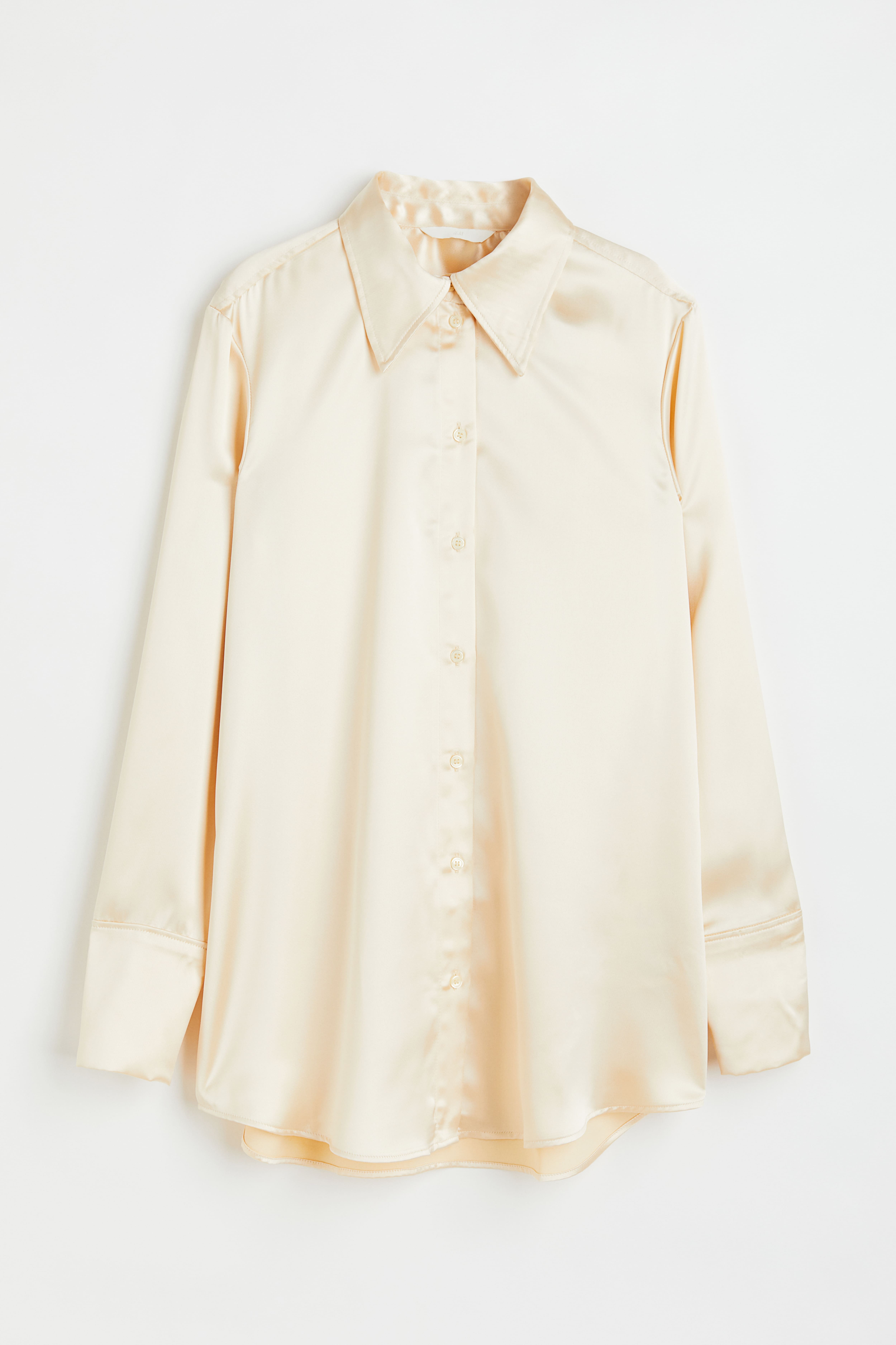 H&m cream blouse best sale