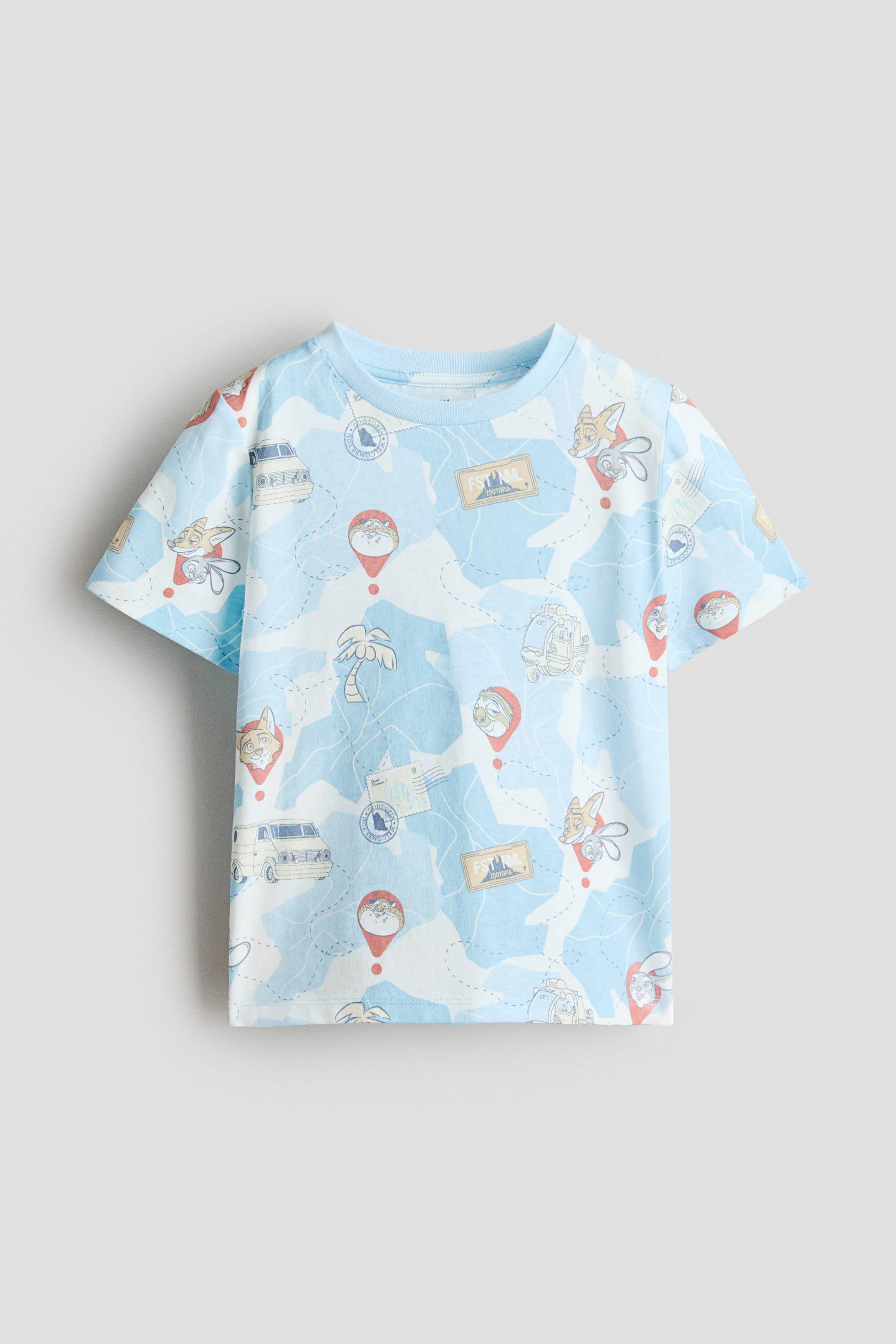 プリント コットンTシャツ