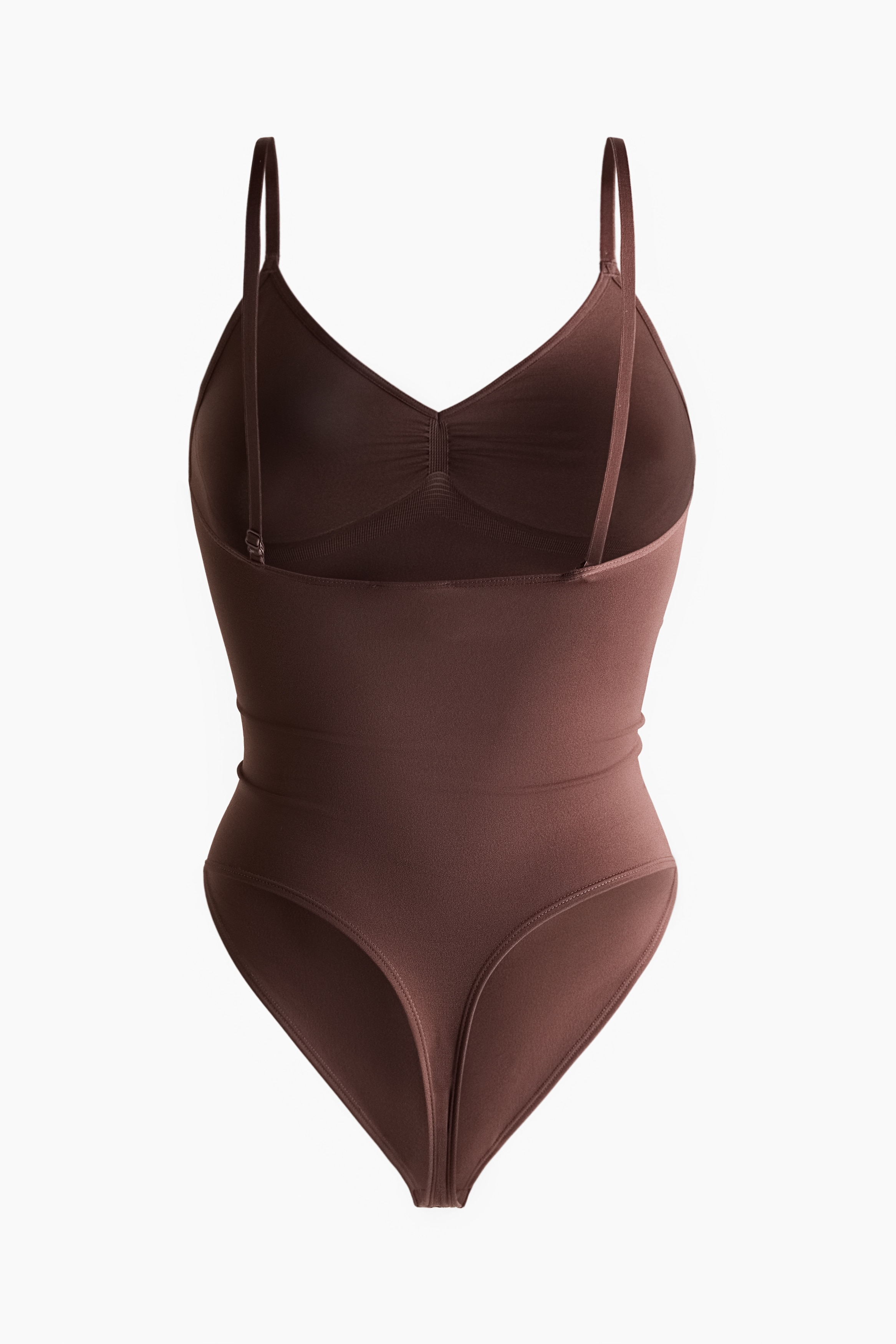 Firm Shape Sculpting Thong Bodysuit - Brown - Ladies | H&M US