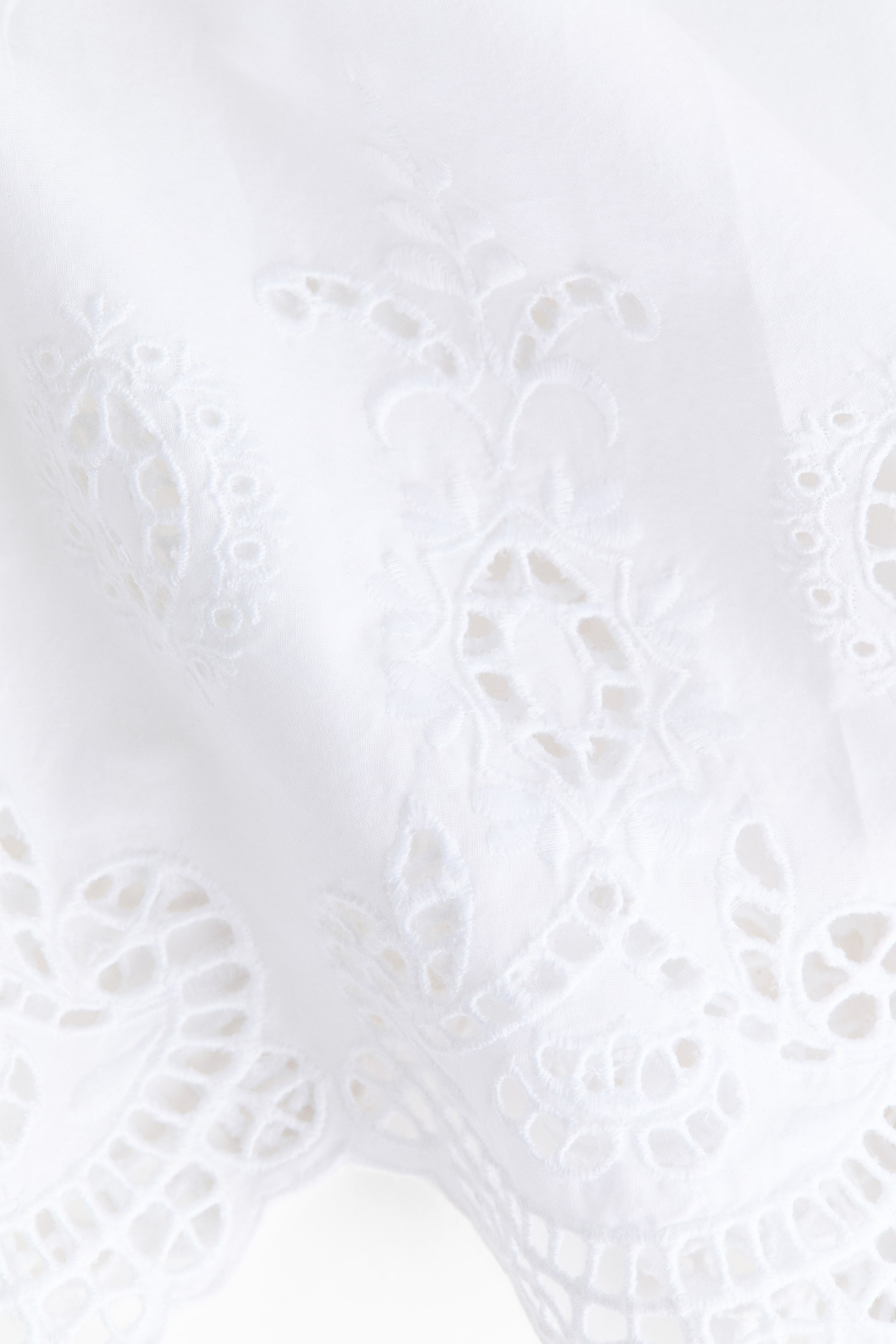 Eyelet-Embroidered Drawstring Skirt