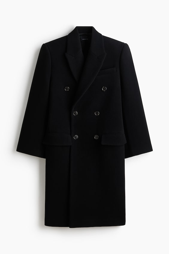 Женские куртки H&M Double-Breasted Wool Coat