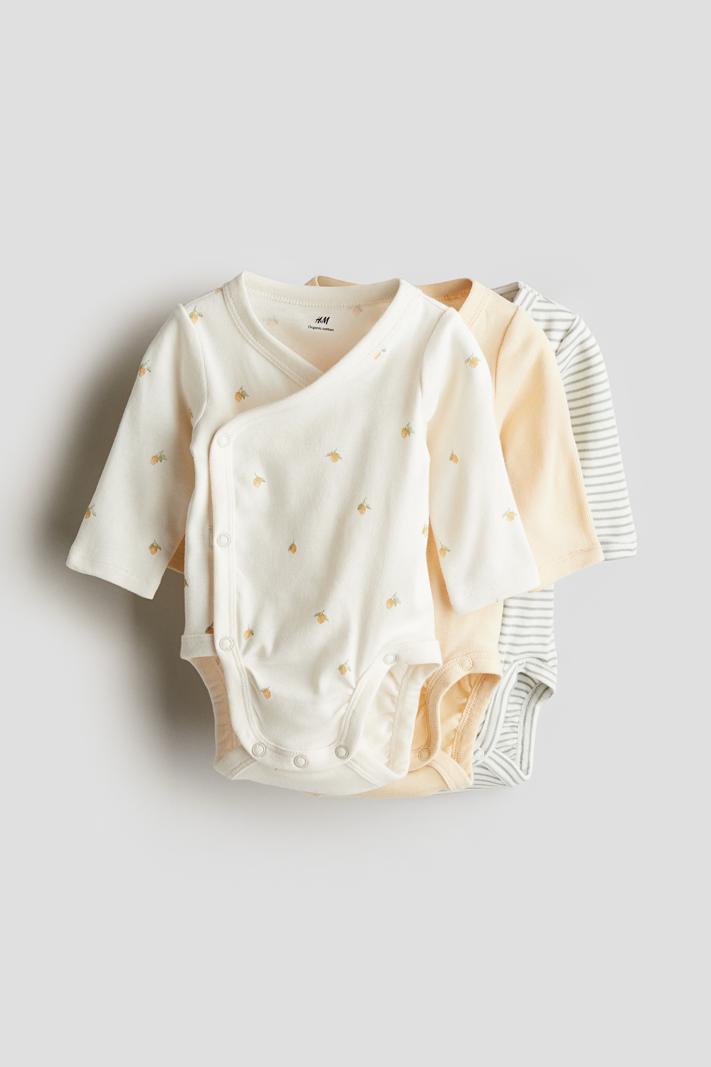 ラップボディスーツ 3枚セット - クリーム／パピー - Kids | H&M JP