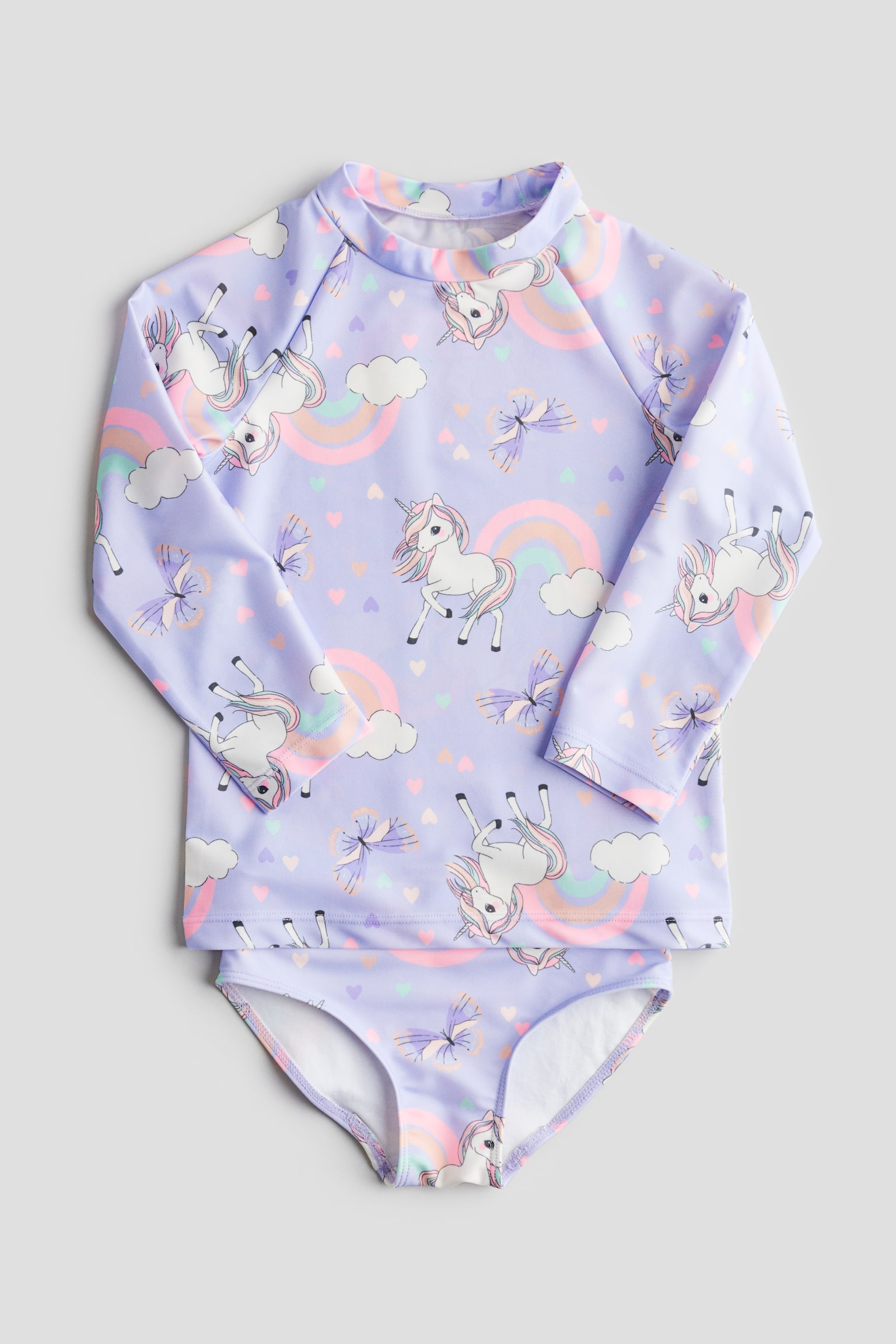 2-piece Swim Set - Light purple/Unicorns - 1