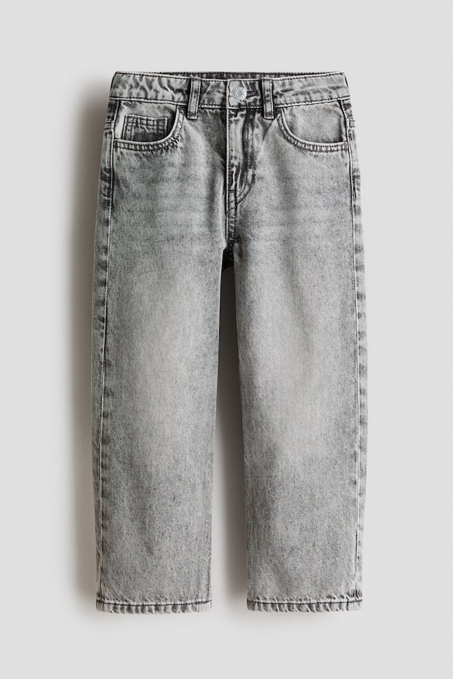 Loose Fit Jeans - Light denim grey/Denim blue/Denim blue/Light denim blue/Dark grey/Light denim blue - 1