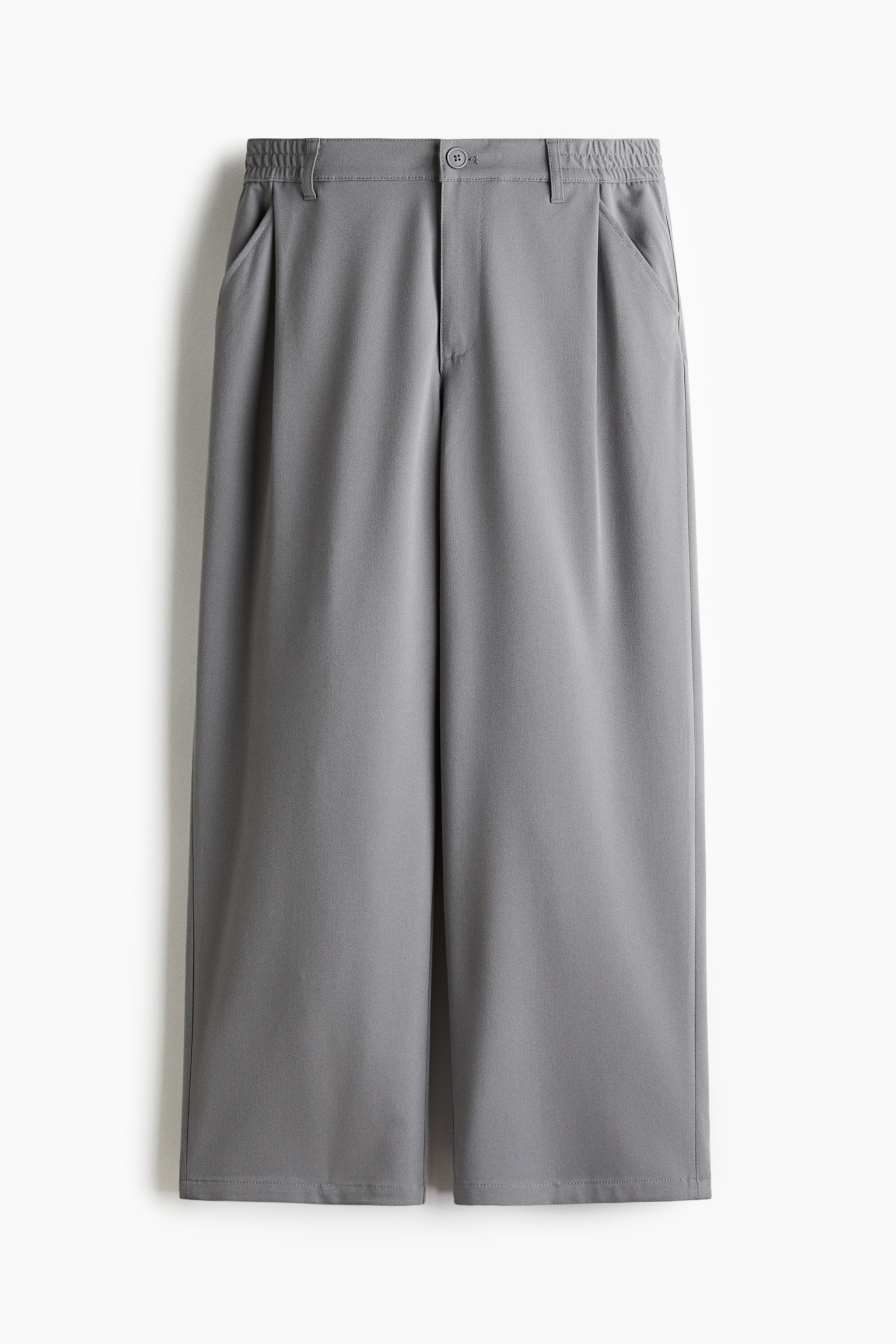 Loose Fit Trousers - Grey/Black