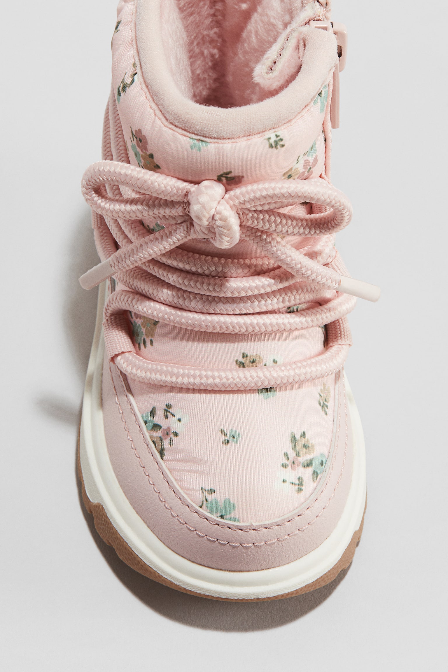 Waterproof snow boots - Light pink/Floral/Black/Brown - 4