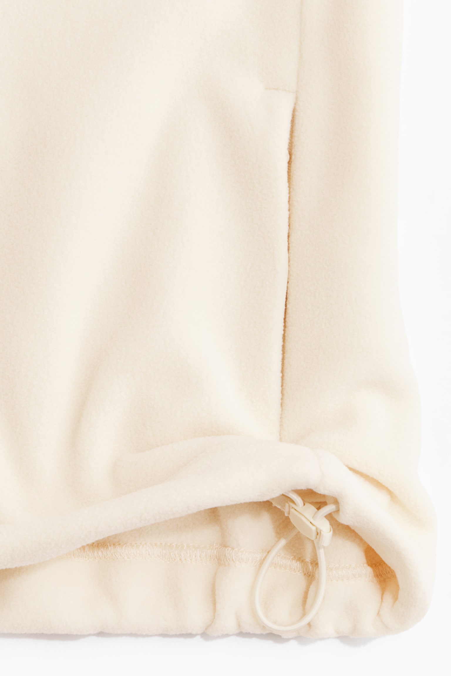 Женский топ H&M Fleece sports Top with ThermoMove™, цвет: Ванильный — фото 9