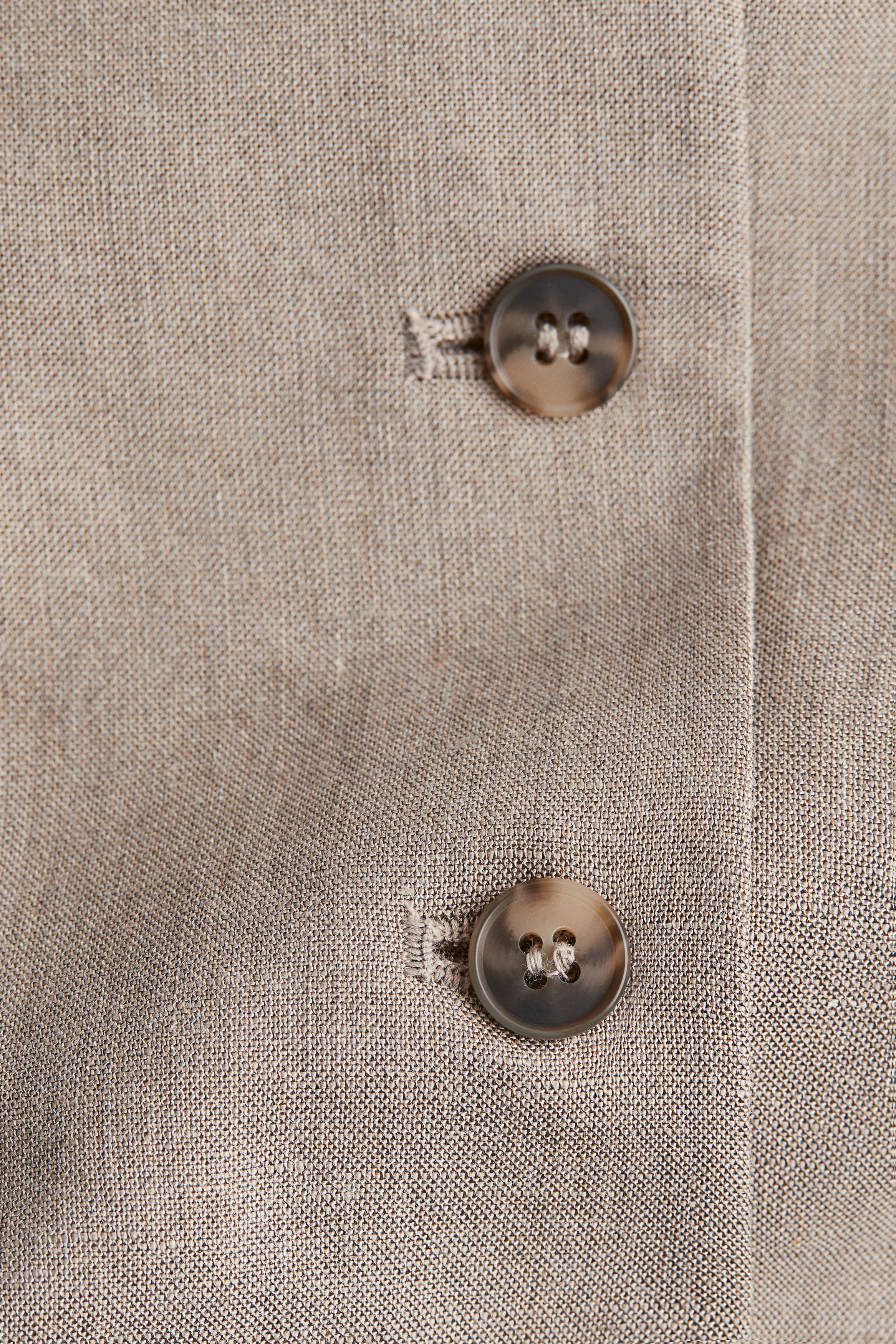 Linen-blend suit waistcoat