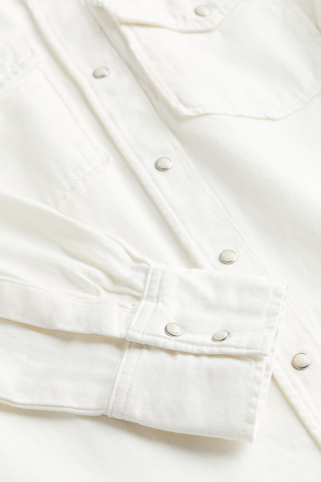 Denim shirt - White - 4