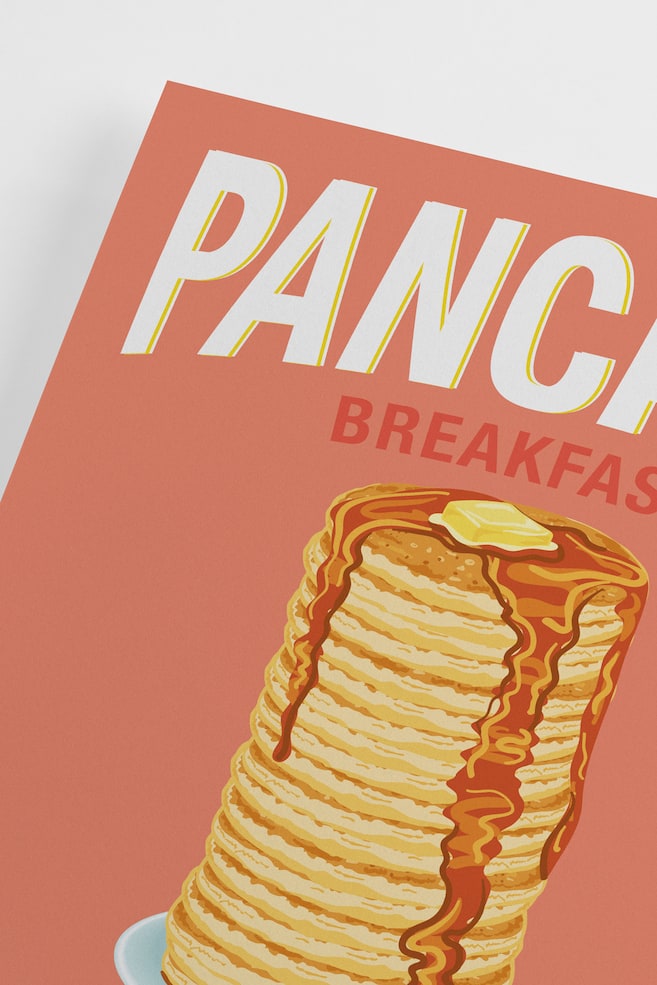 Pancake Breakfast Poster - Orange/white/pink - 3
