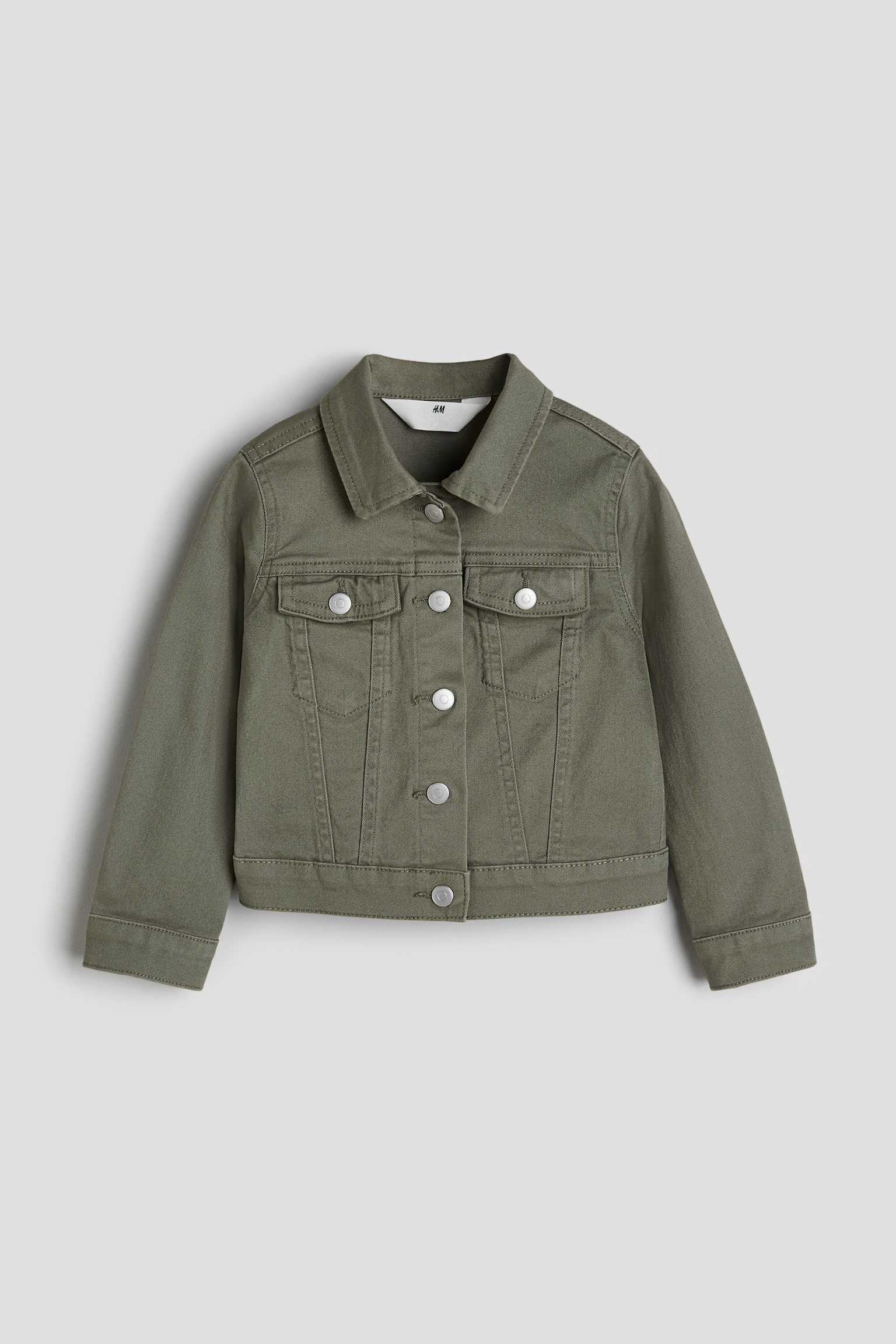 Twill Jacket - Khaki green/Navy blue - 1