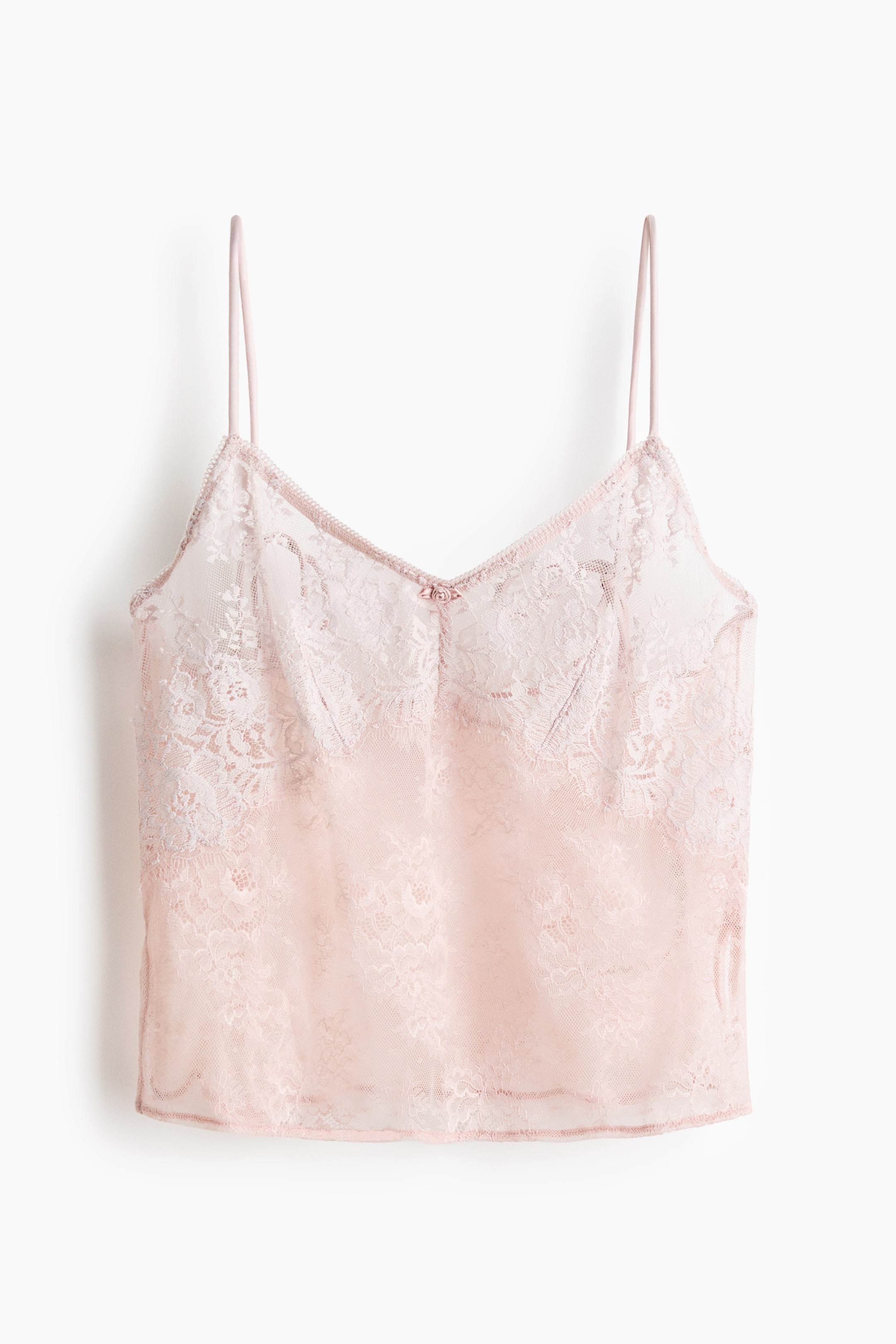 Agrandir l'image: Lace strappy top - Rose clair - FEMME | H&M BE 6