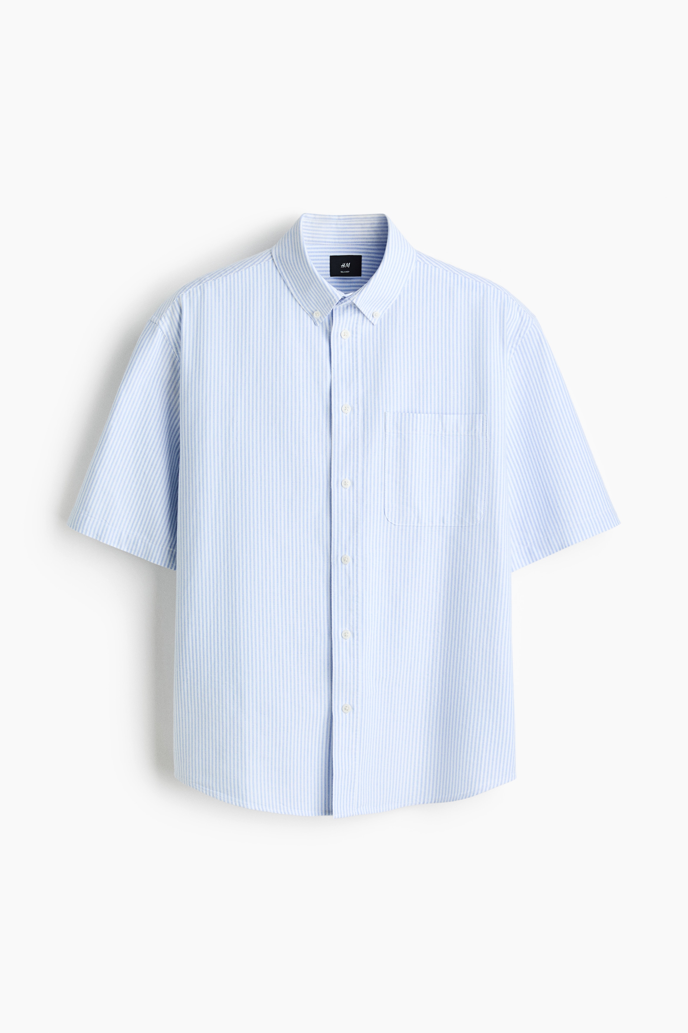 Chemise Oxford Relaxed Fit avec manches courtes