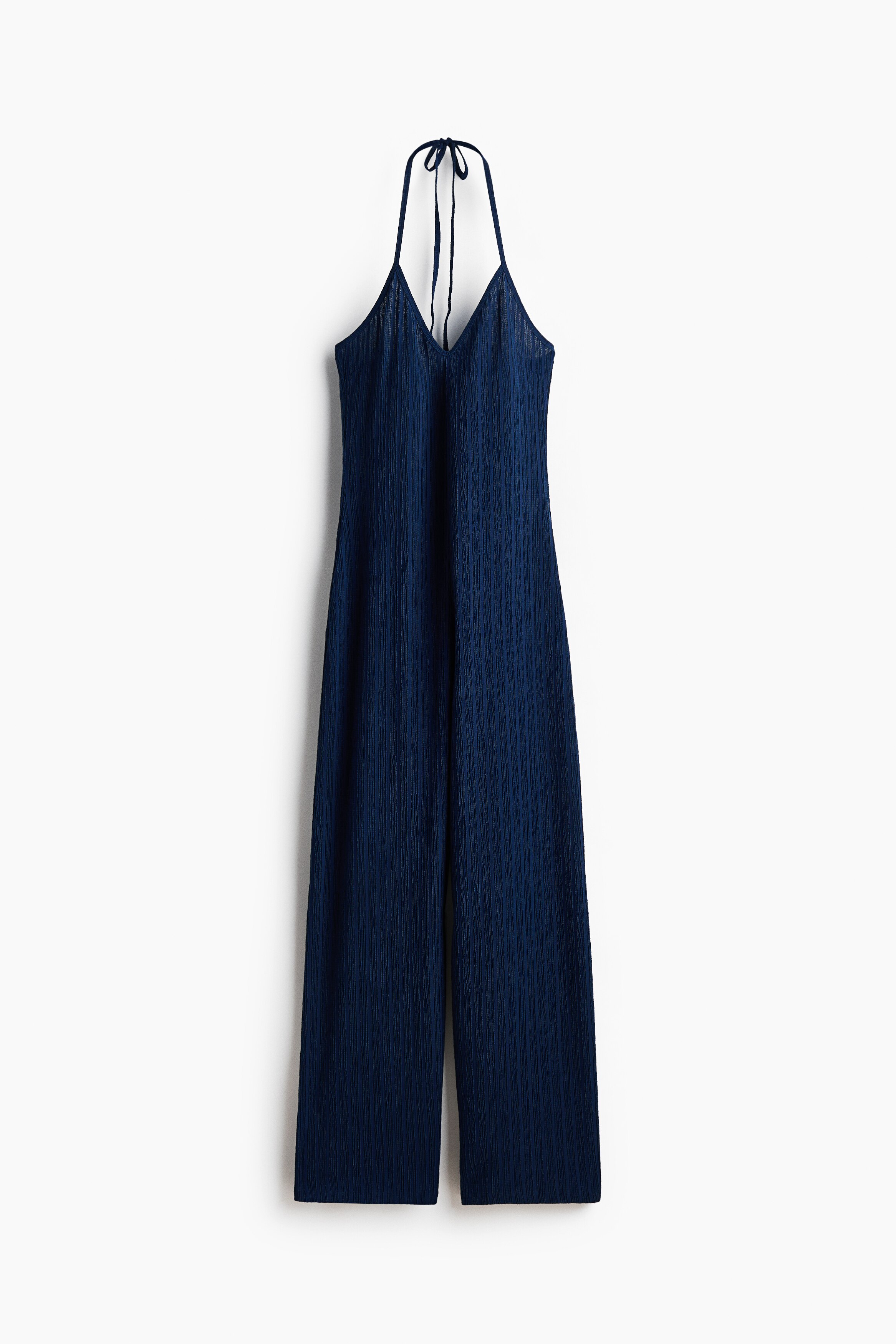 Halterneck jumpsuit - Dark blue/Black