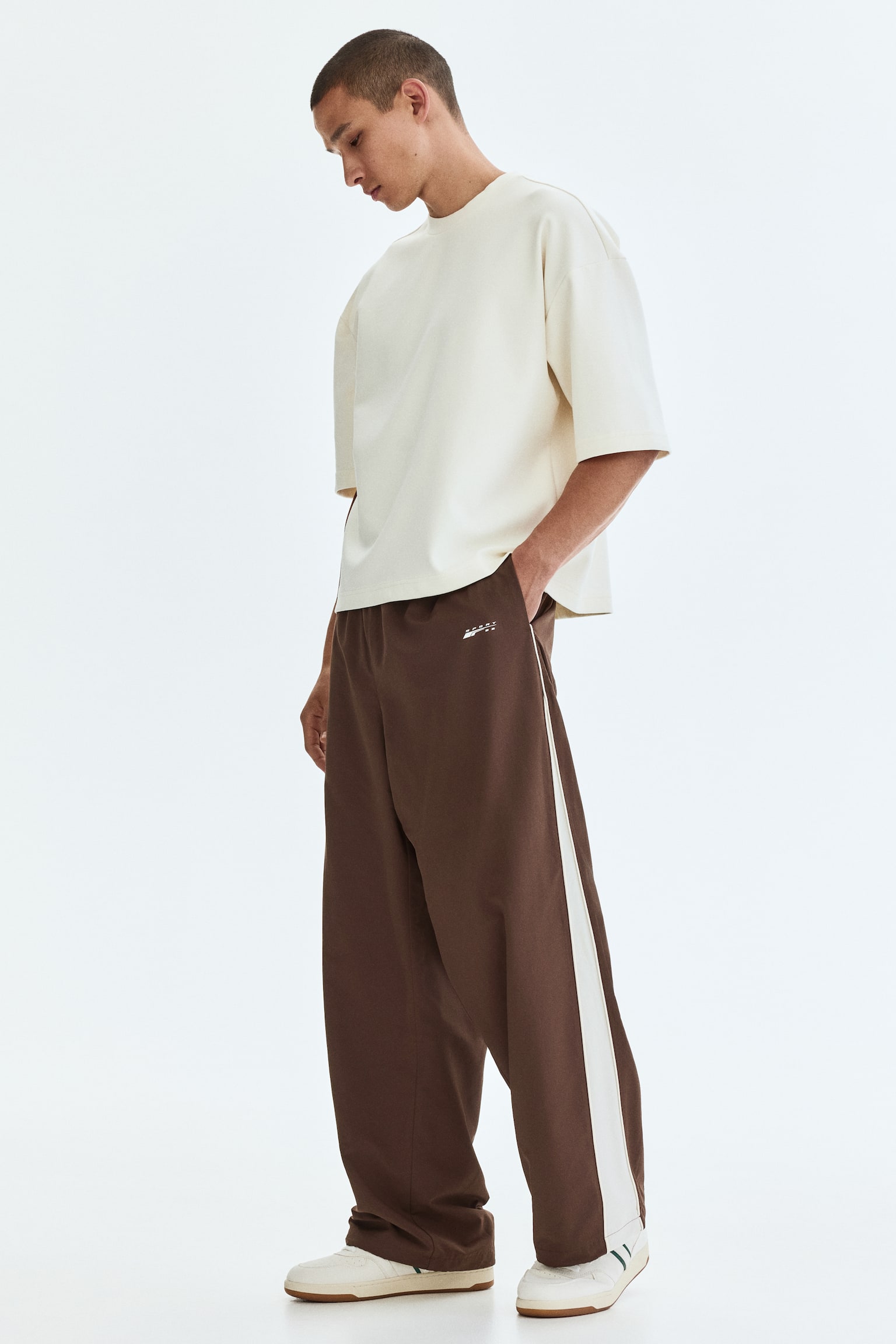 Loose Fit Nylon track pants - Brown/Sport 92/Navy blue/Sport 92/Black/Sport 92/Dark turquoise - 1