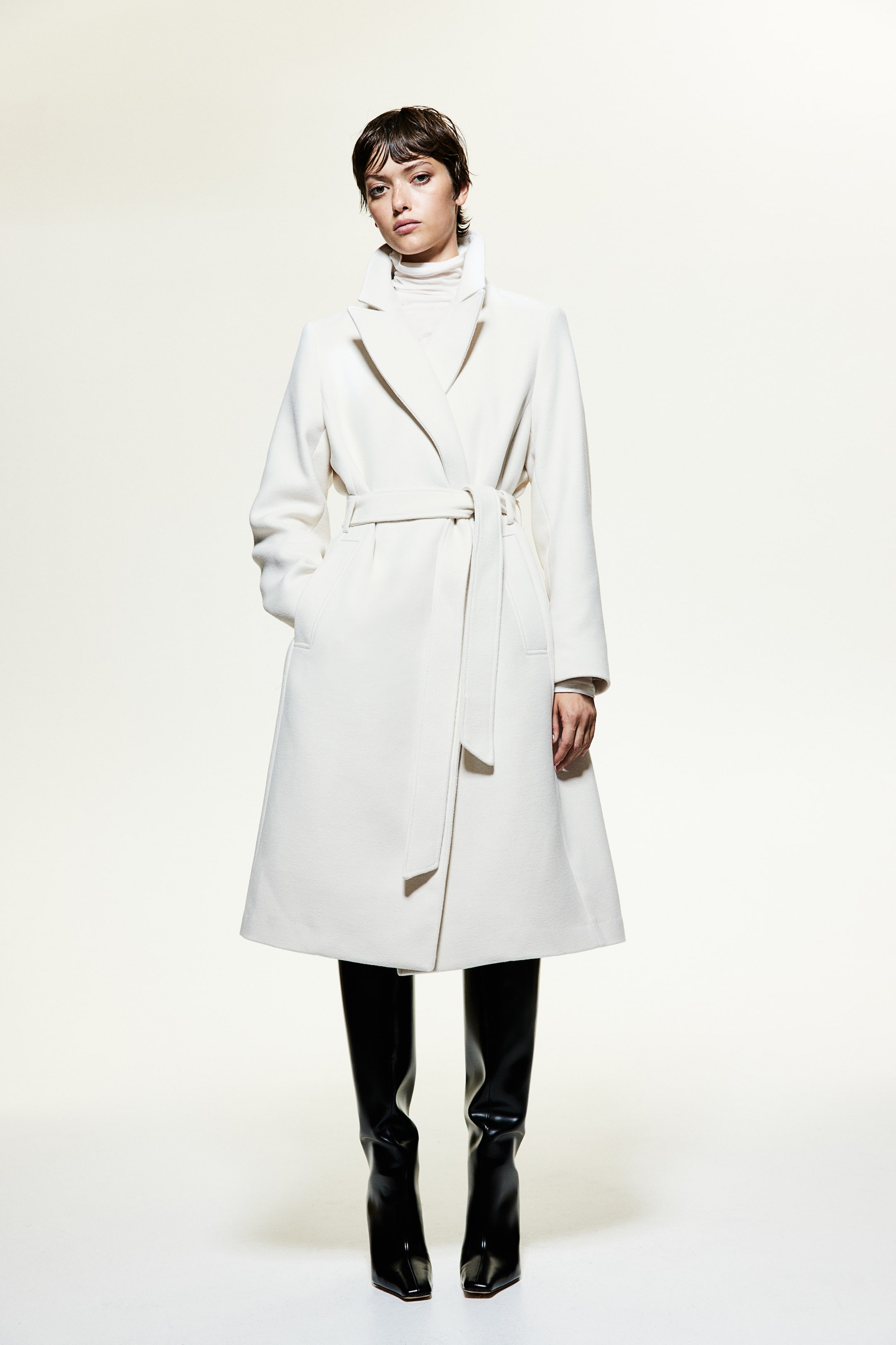 Tie Belt Coat