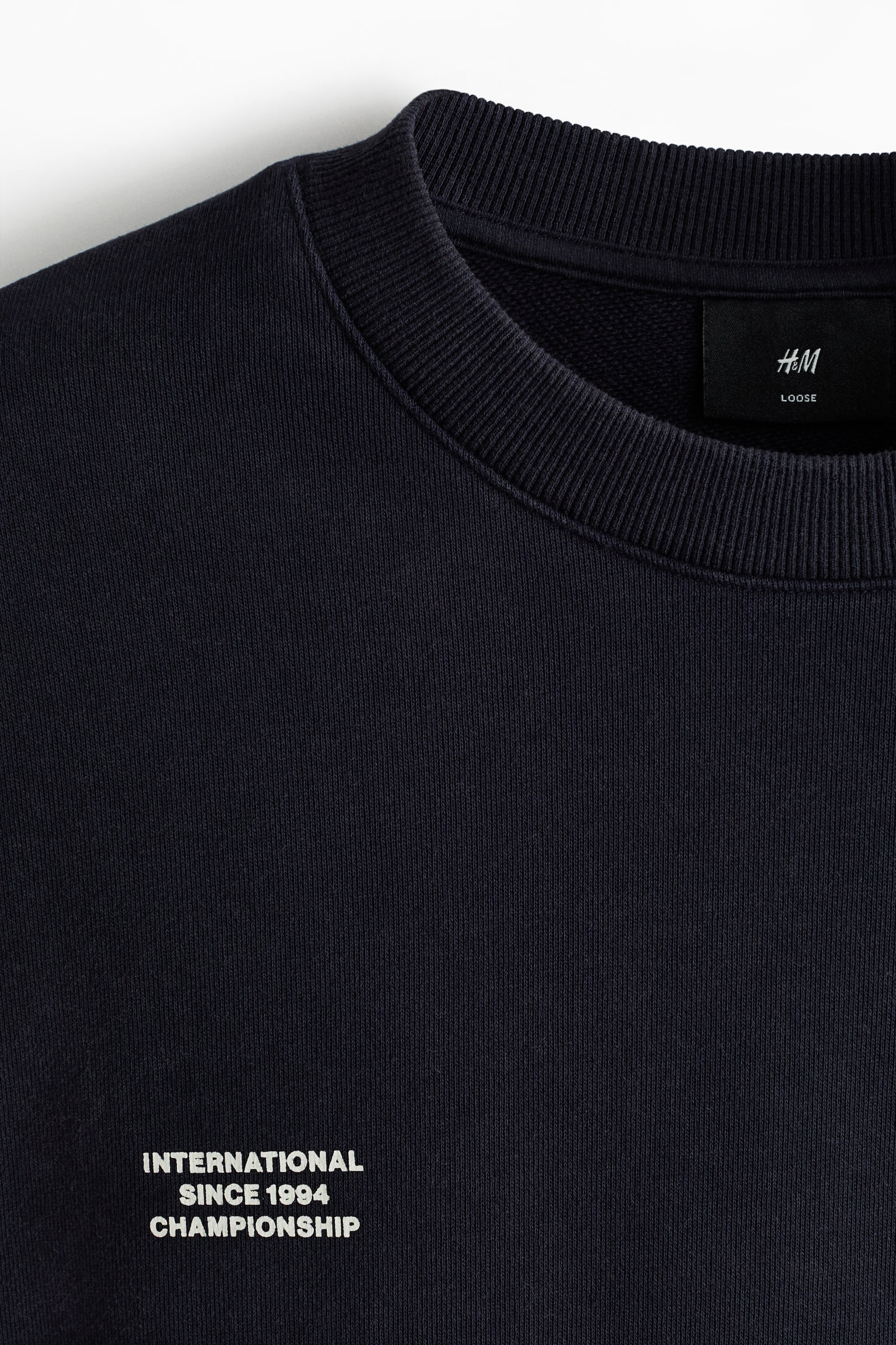 Loose Fit Printed Sweatshirt - Dark blue/INTL. 94/Dark beige/SoHo NYC - 6