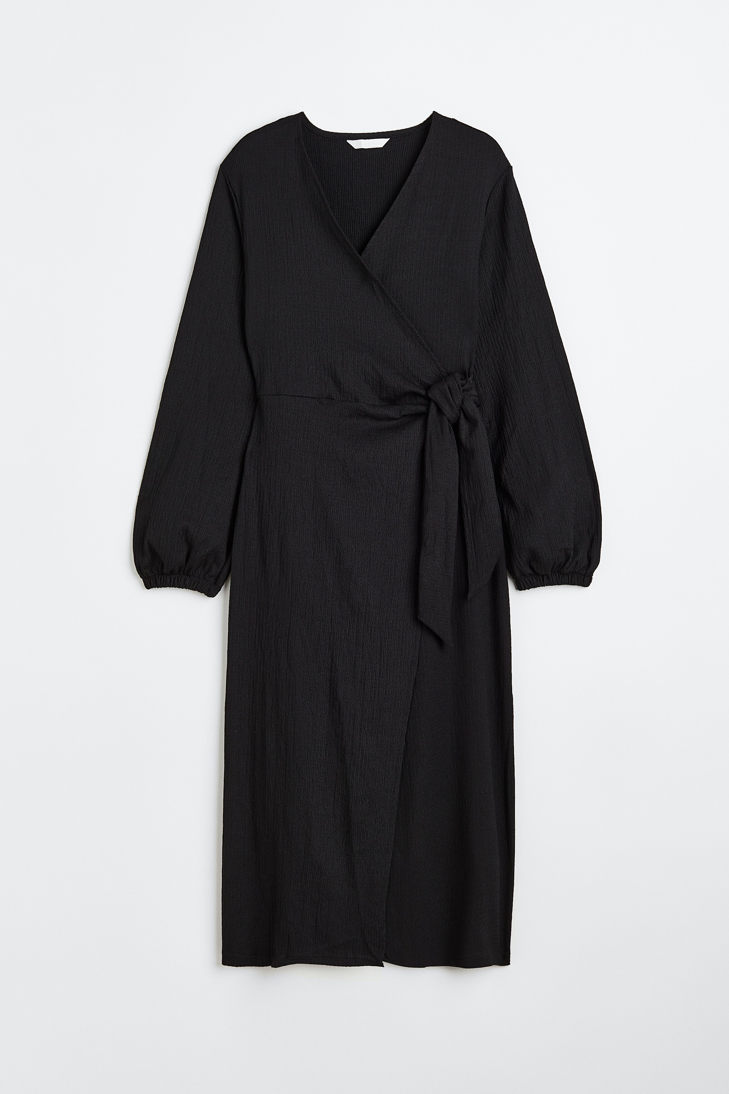 Wickelkleid langarm schwarz Clearance