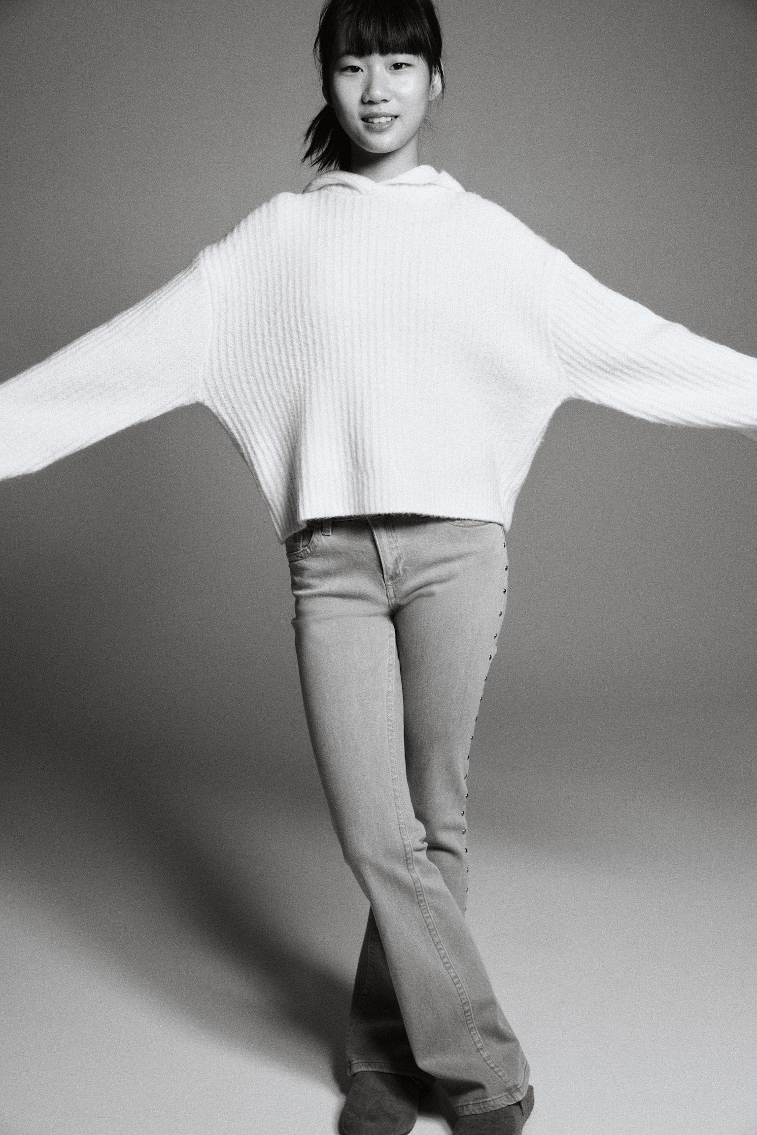 Flared Leg Low Jeans - Washed denim pink/Denim blue/Light pink/Denim grey/Light denim grey/Light denim blue - 7