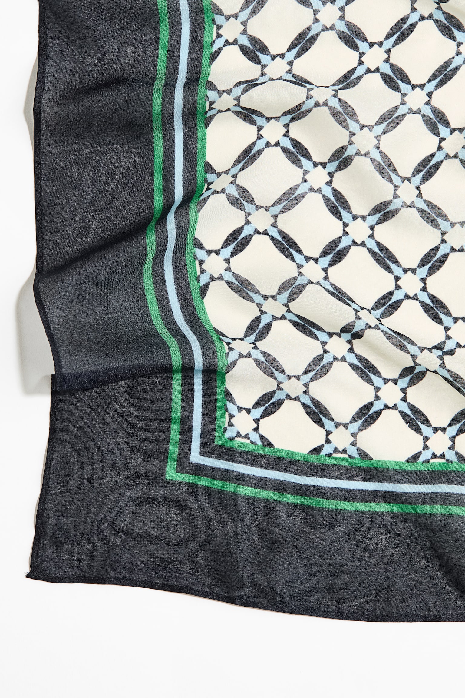 Patterned Scarf - Navy blue/patterned/Dark blue/burgundy/green/Light beige/light blue/White/zebra print/Bright blue/knots/Khaki green/paisley pattern/Dusty rose/Pink/brown/Rust red/yellow/Orange/paisley/Brown/light blue striped - 3