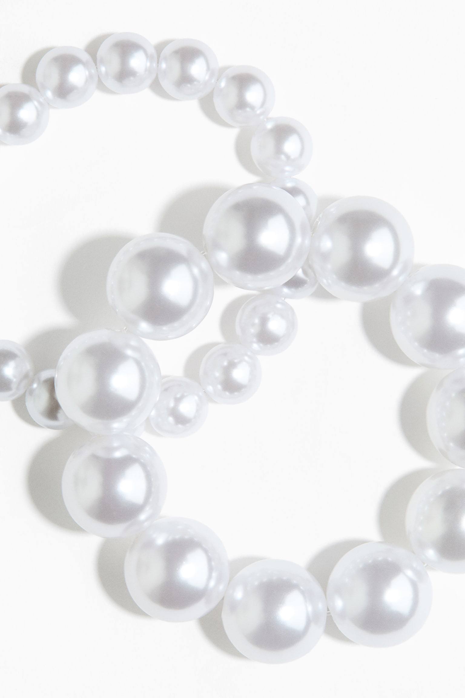 Set van 2 kralenarmbanden - Wit - 5