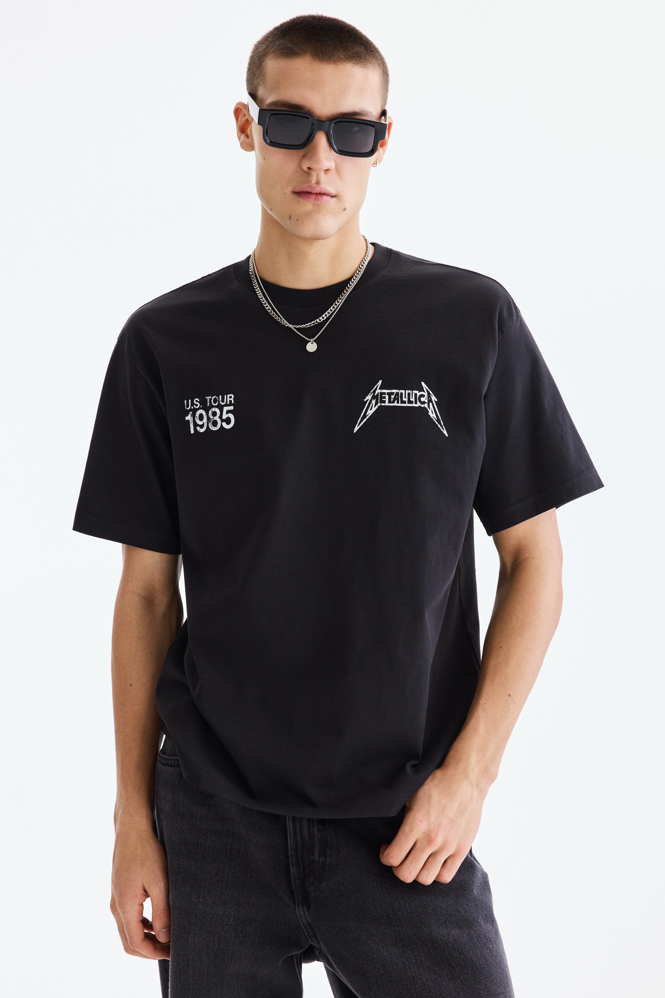 Majica Loose Fit - Crna/Metallica/Bela/University of Michigan/Bela/Claude Monet/Crna/Nirvana/Smeđa/Van Gogh/Bela/Honda/Crna/Florida Gators/Crna/ 2pac/Bela/Snupi/Bela/NASCAR/Crna/Oasis/Bela/Johnny Cash/Crna/Post Malone